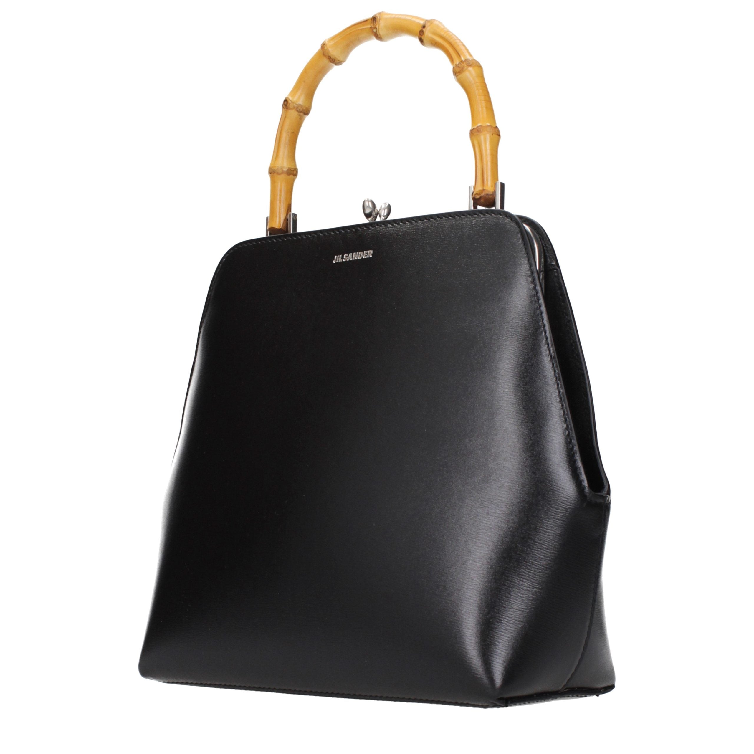 Jil Sander Black Leather Women's Handbag
