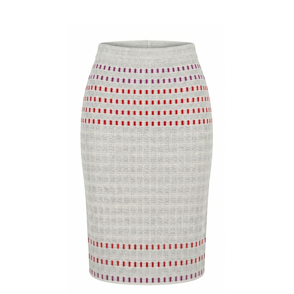 Malo Grey Silk Women Women's Skirt