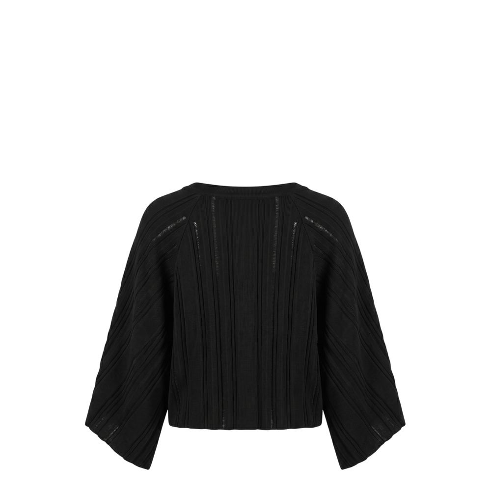Malo Black Cotton Women Women's Sweater