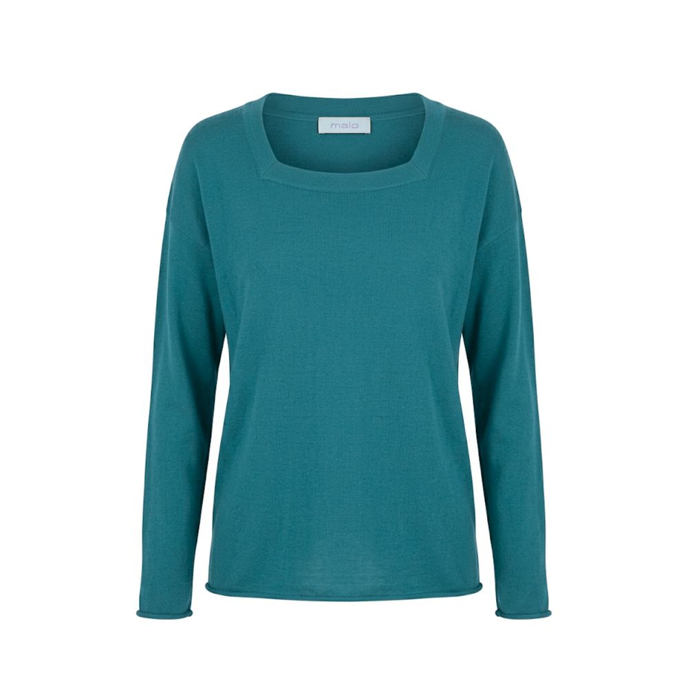 Malo Blue Cotton Women's Women's Sweater