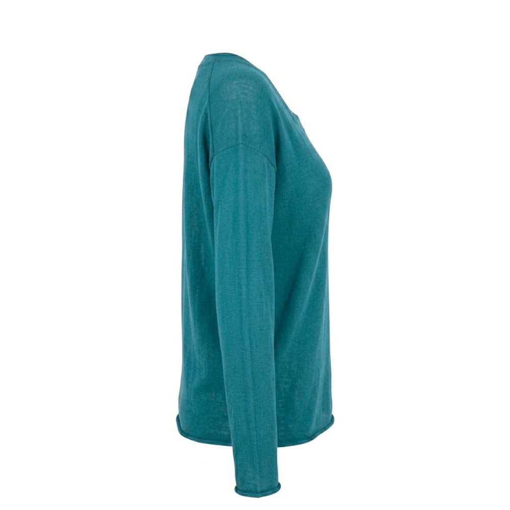 Malo Blue Cotton Women's Women's Sweater