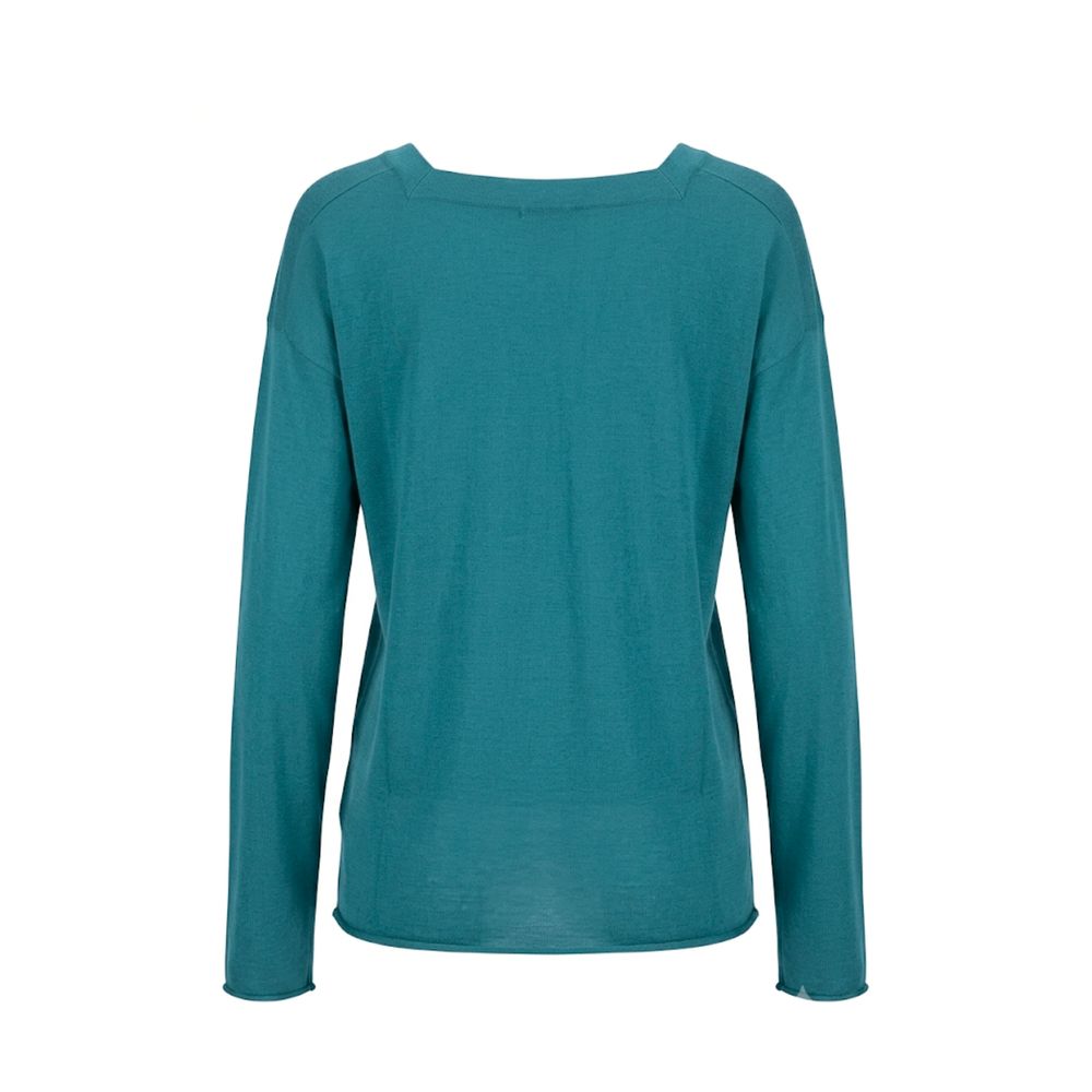 Malo Blue Cotton Women's Women's Sweater