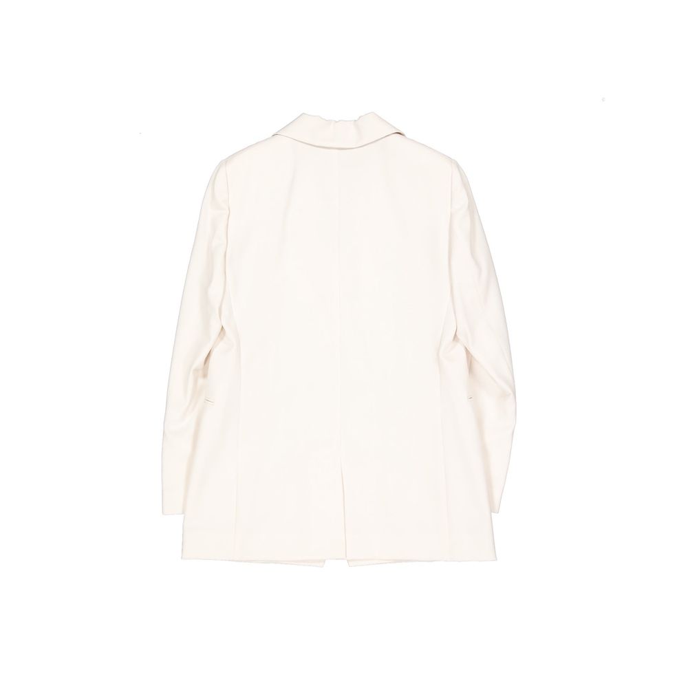Brunello Cucinelli White Virgin Wool Women's Blazer