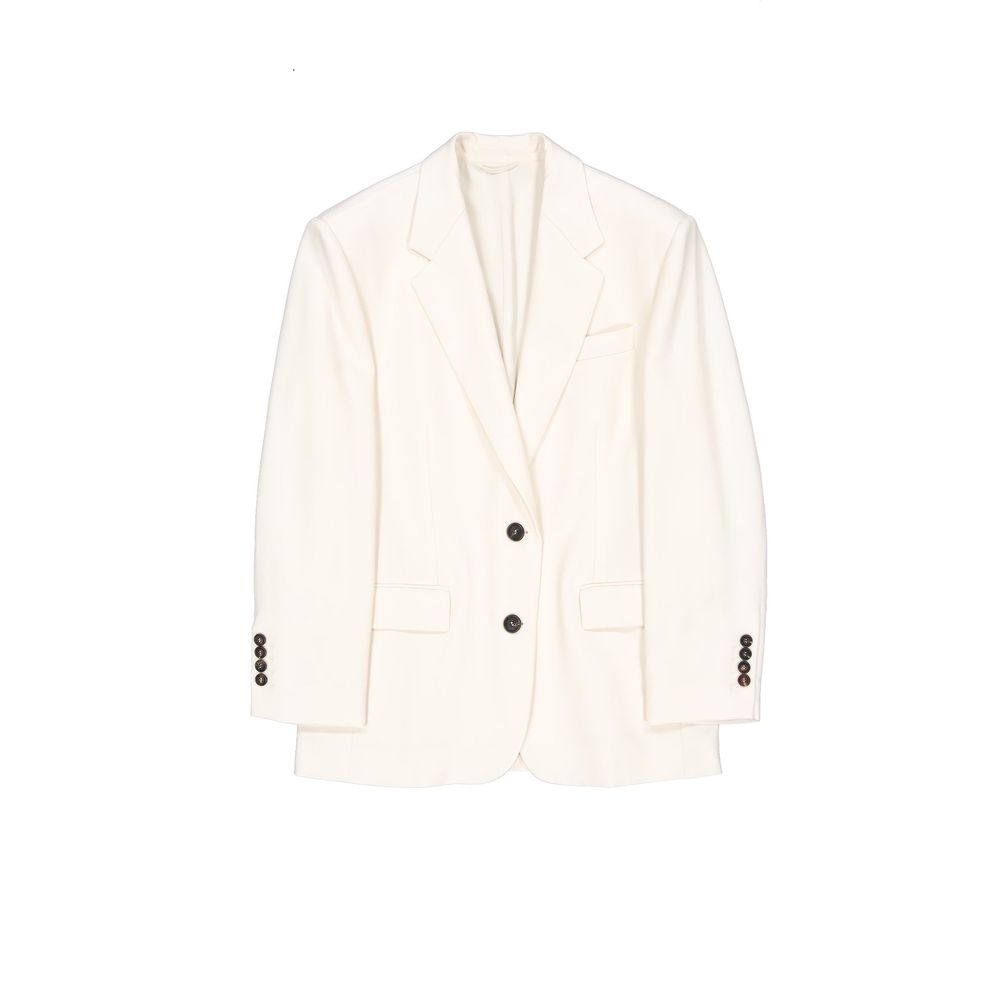 Brunello Cucinelli White Viscose Women's Blazer