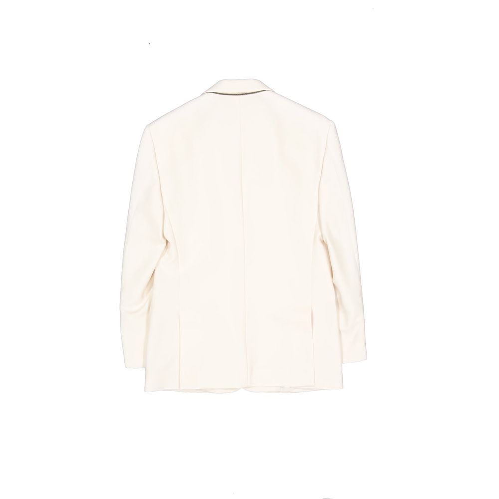 Brunello Cucinelli White Viscose Women's Blazer