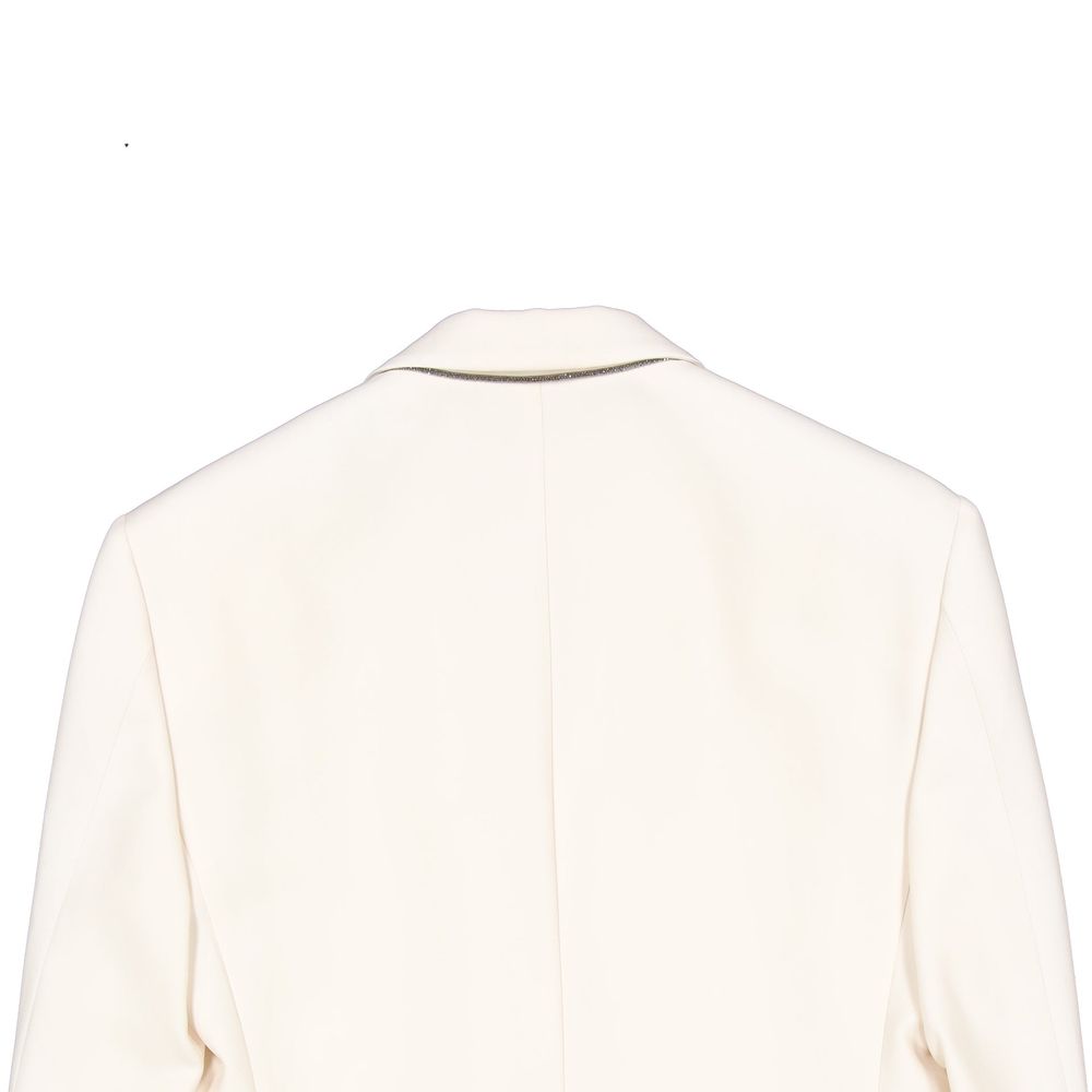 Brunello Cucinelli White Viscose Women's Blazer