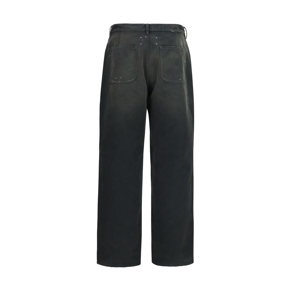 Maison Margiela Gray Cotton Casual Men's Pants