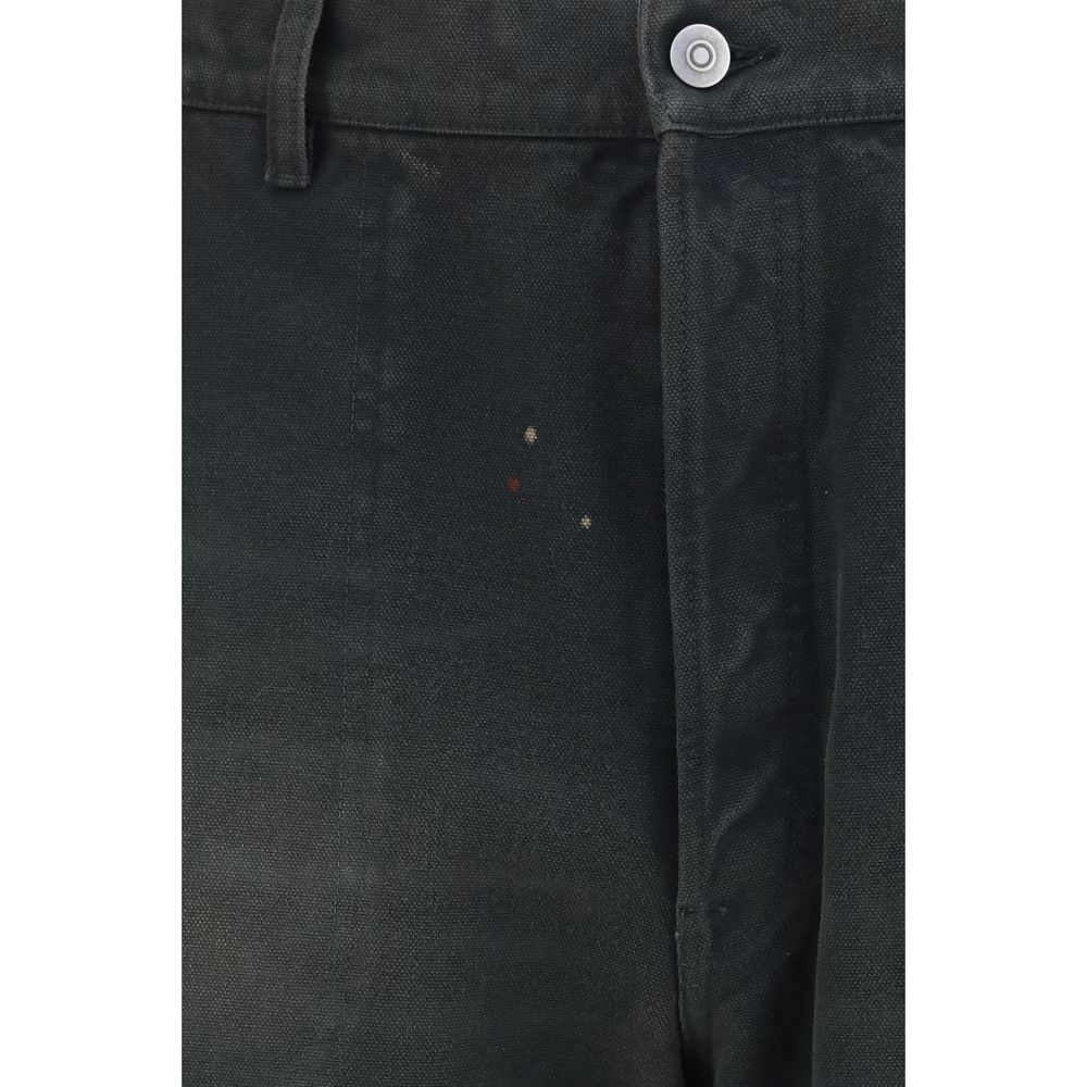 Maison Margiela Gray Cotton Casual Men's Pants