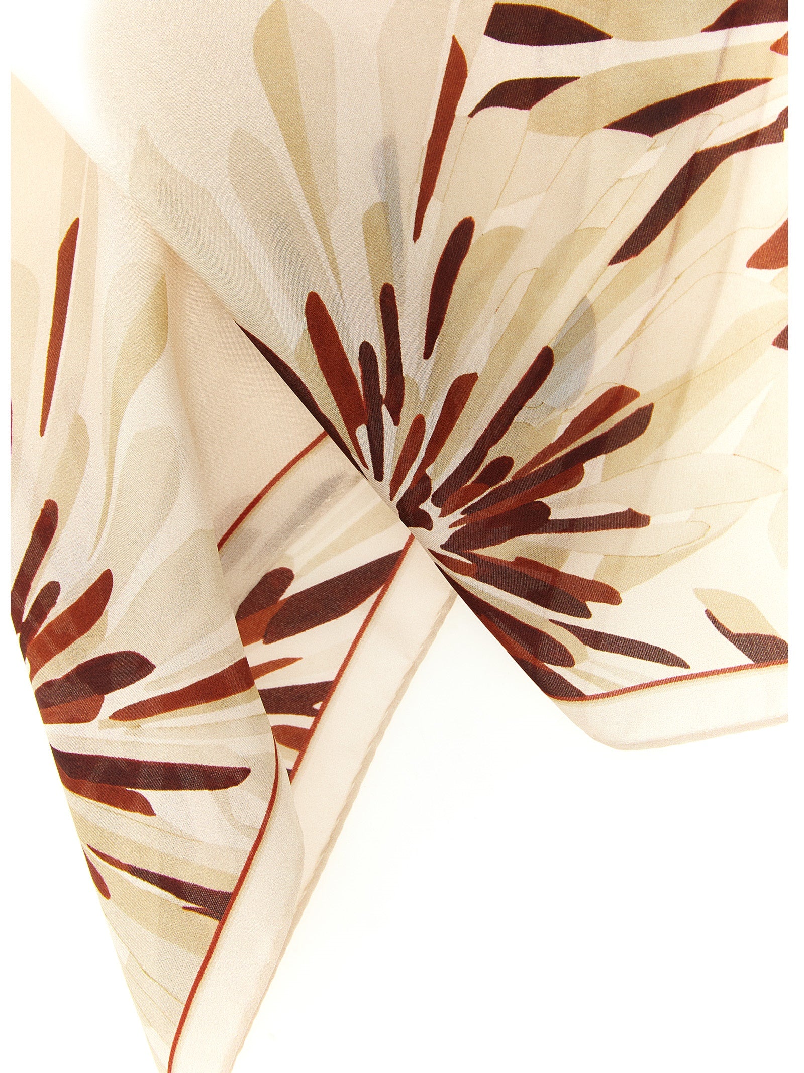 Brunello Cucinelli Beige Silk Women's Scarf