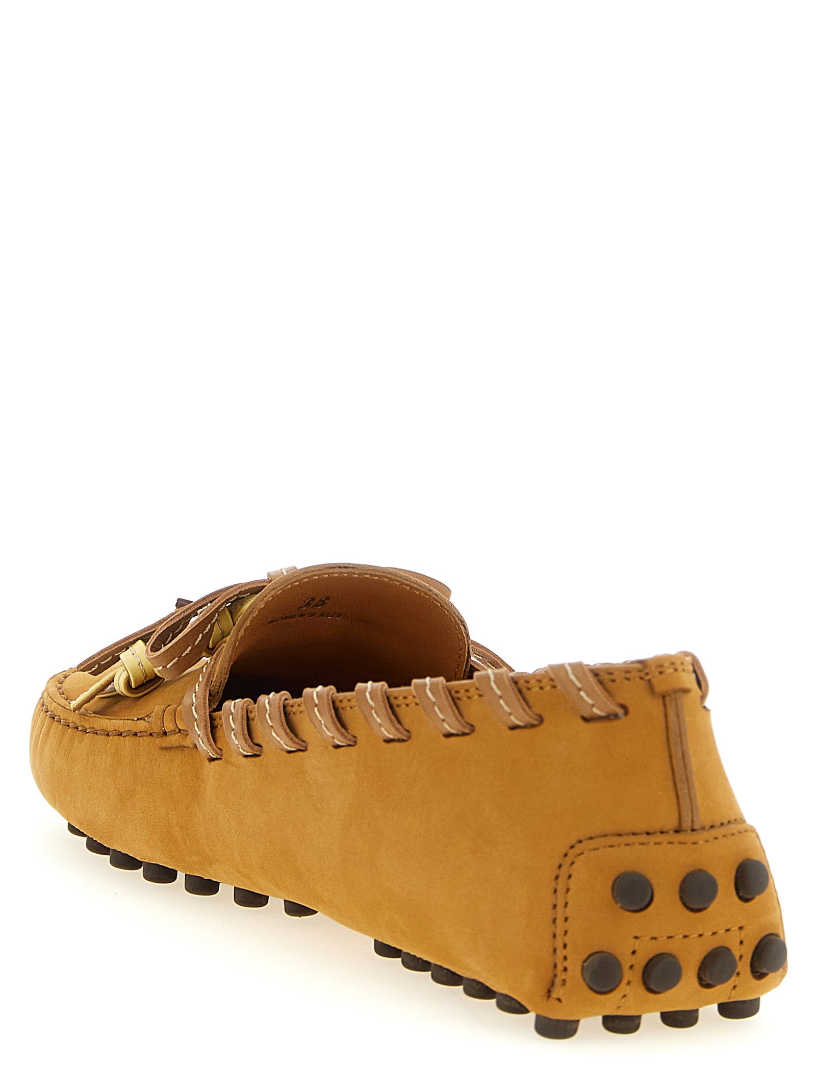 Tod's Beige Calfskin Slip-On Women's Loafers