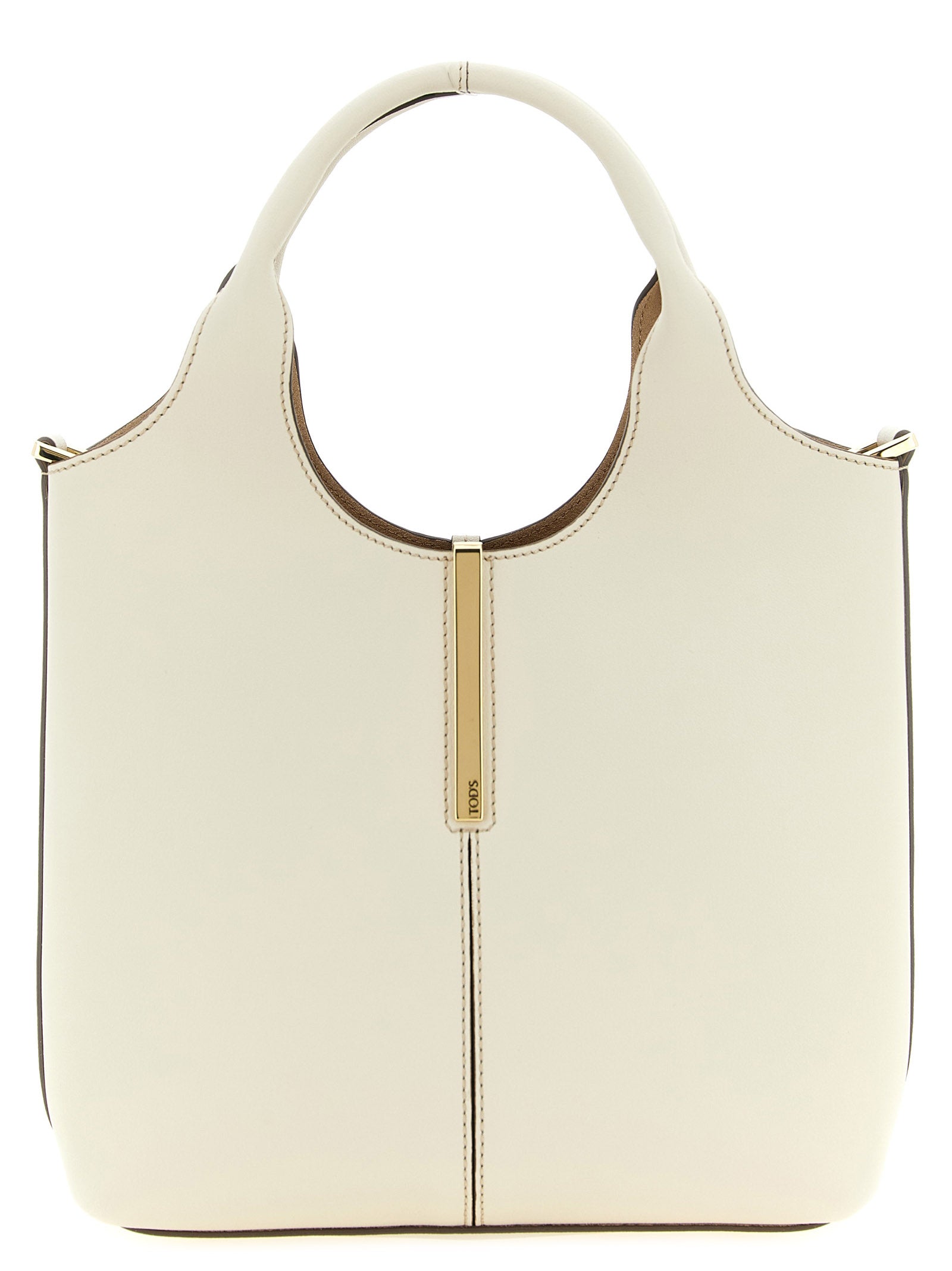 Tod's White Calfskin Tote Women's Bag