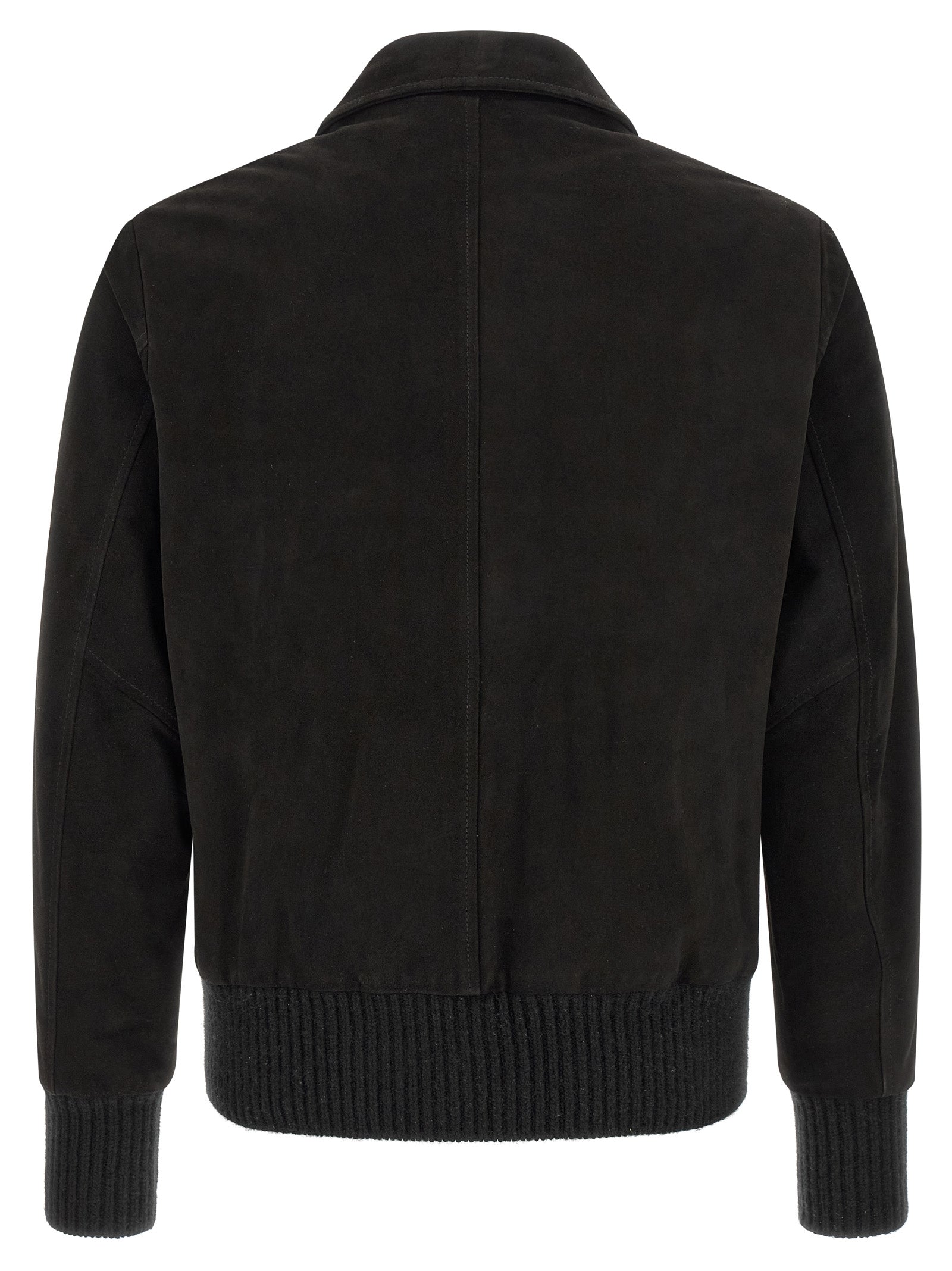 GIORGIO BRATO Black Lamb Leather Leather Men's Jacket