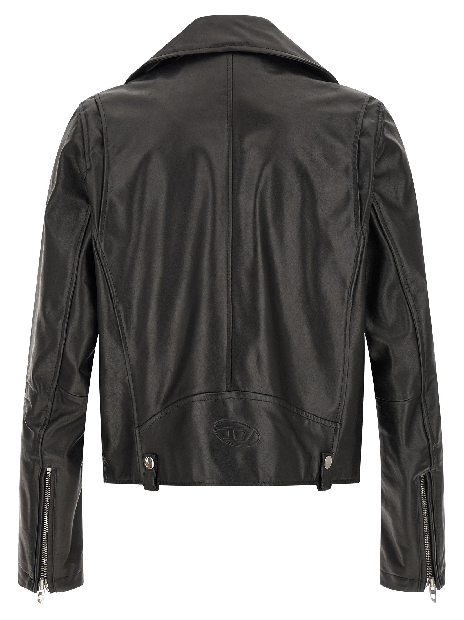 Diesel Black Cowhide Leather Men's Jacket