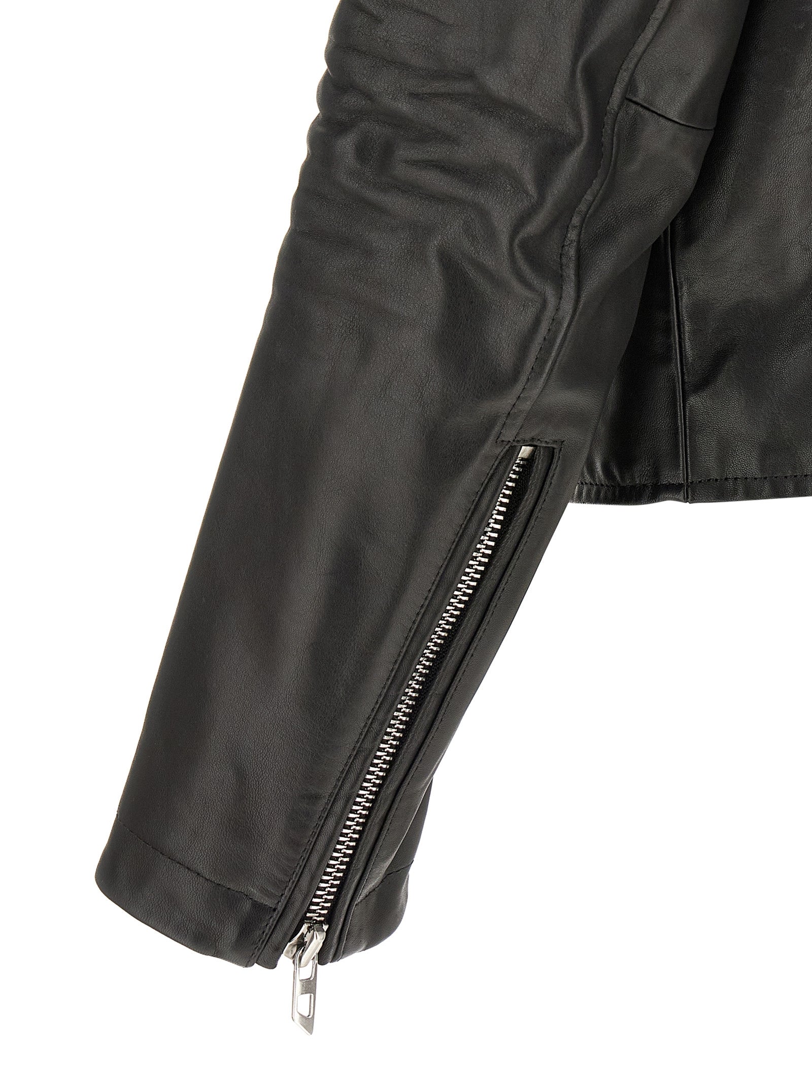 Diesel Black Cowhide Leather Men's Jacket