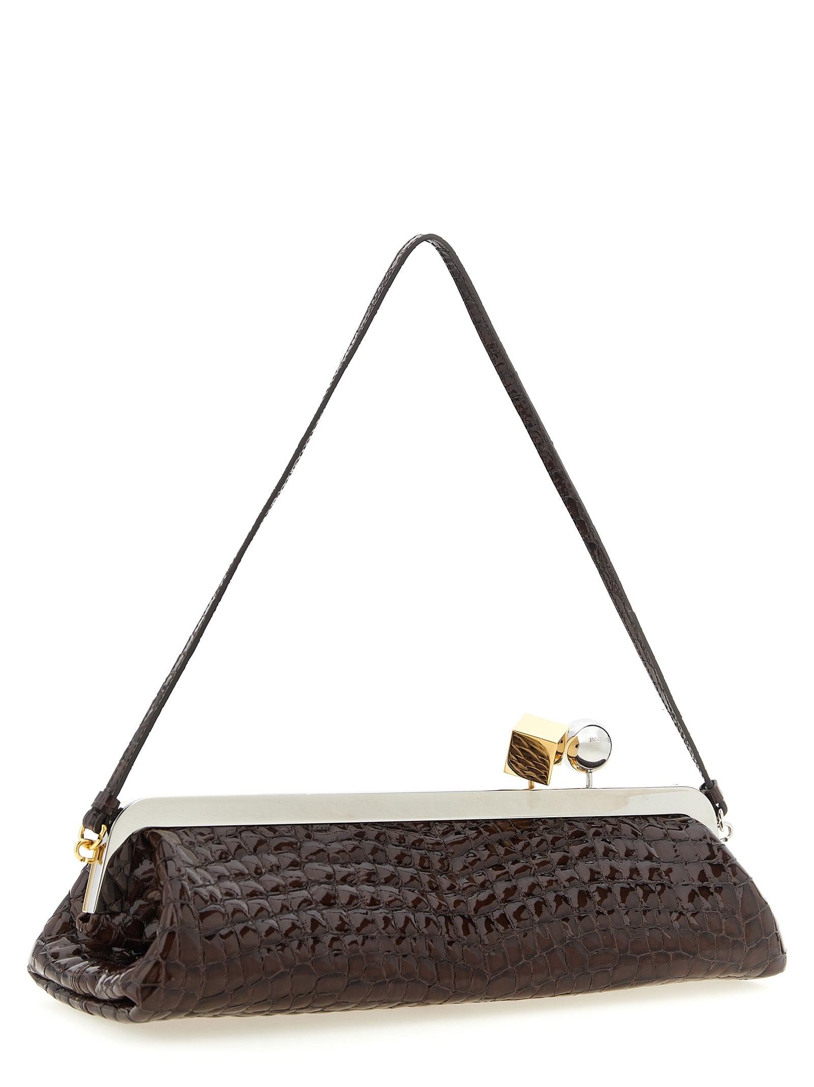 Jacquemus Brown Goatskin Clutch Women's Bag