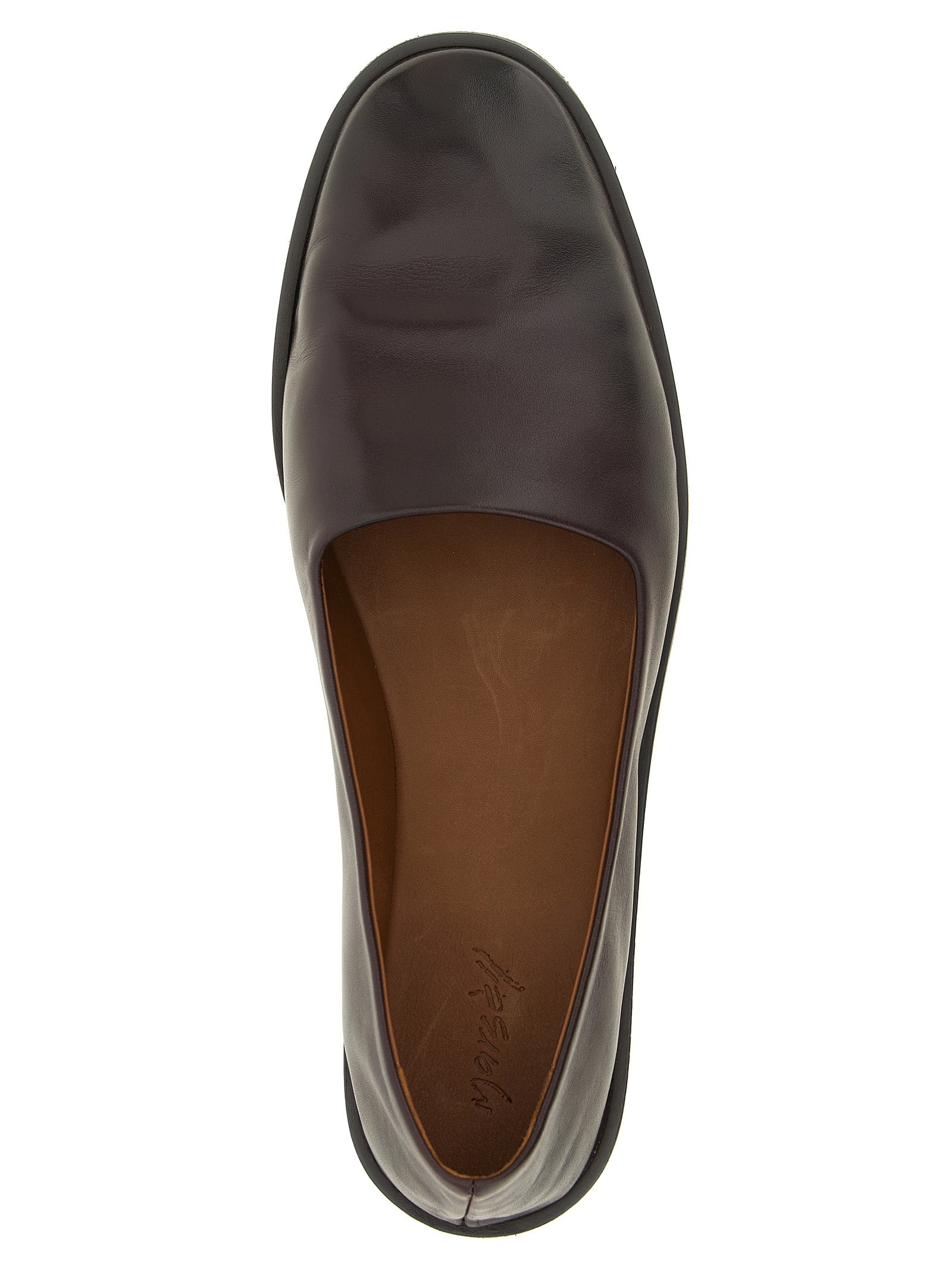 Marsell Brown Calfskin Ballet Women's Flats