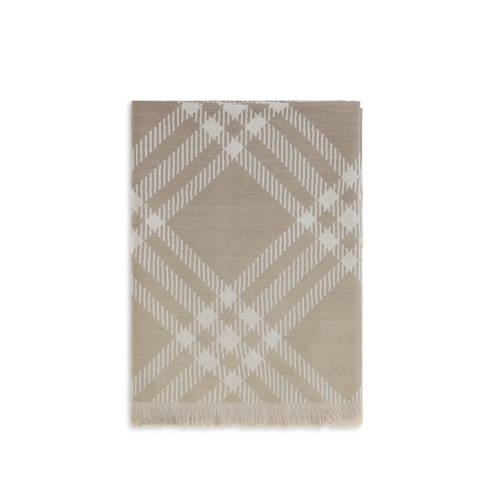 Burberry Beige Wool Oves Aries Women's Scarf