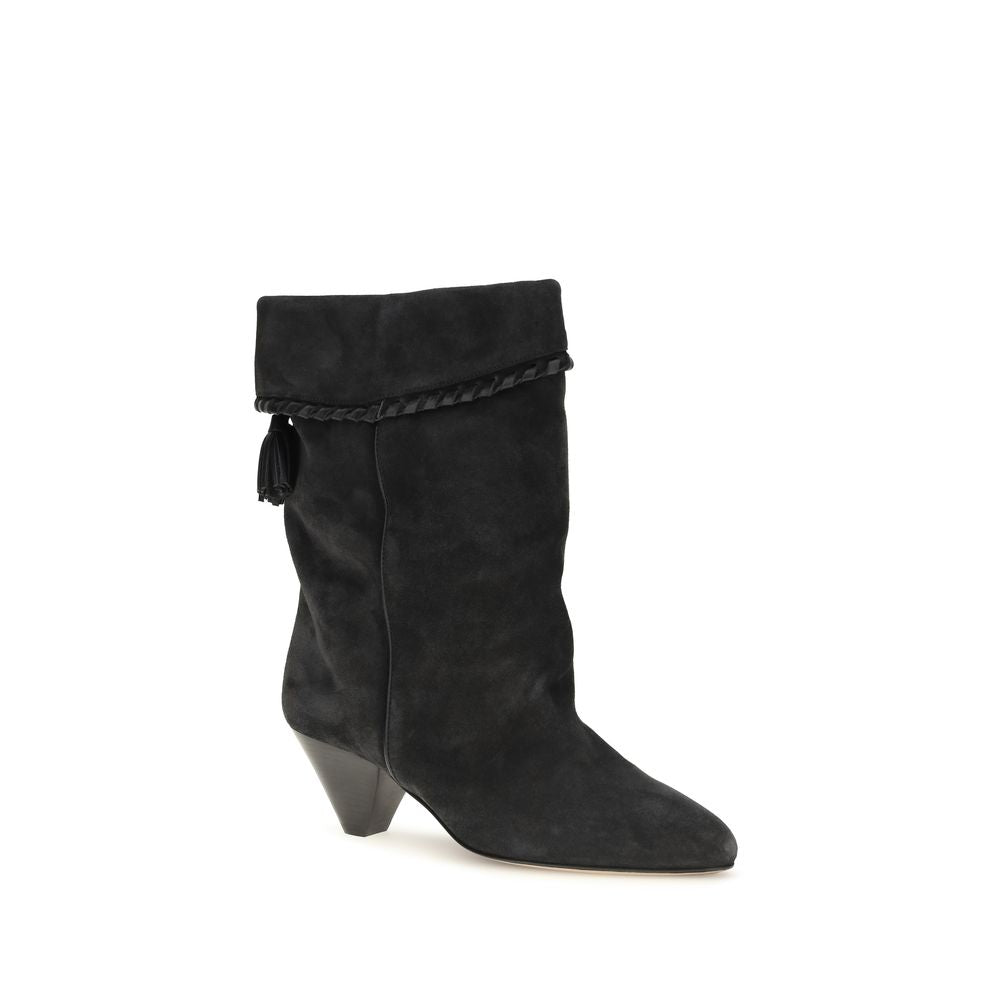 Isabel Marant Black Calf Leather Bos Taurus Women's Boots