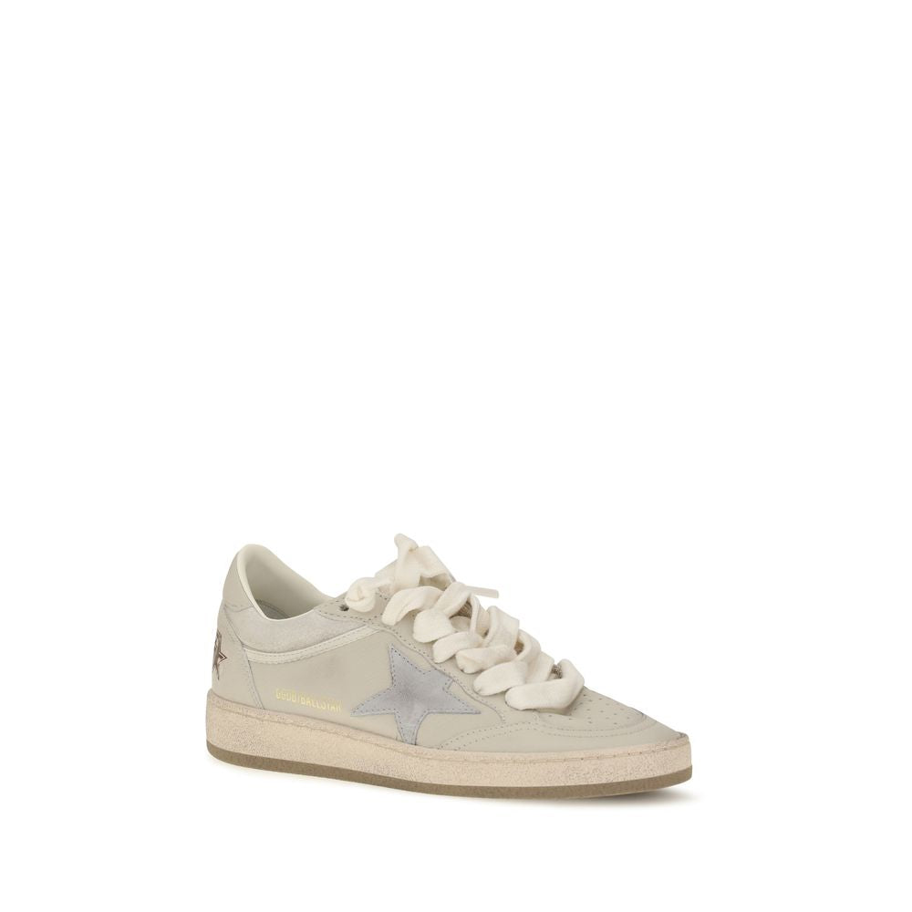 Golden Goose Beige Calf Leather Bos Taurus Low Top Women's Sneakers