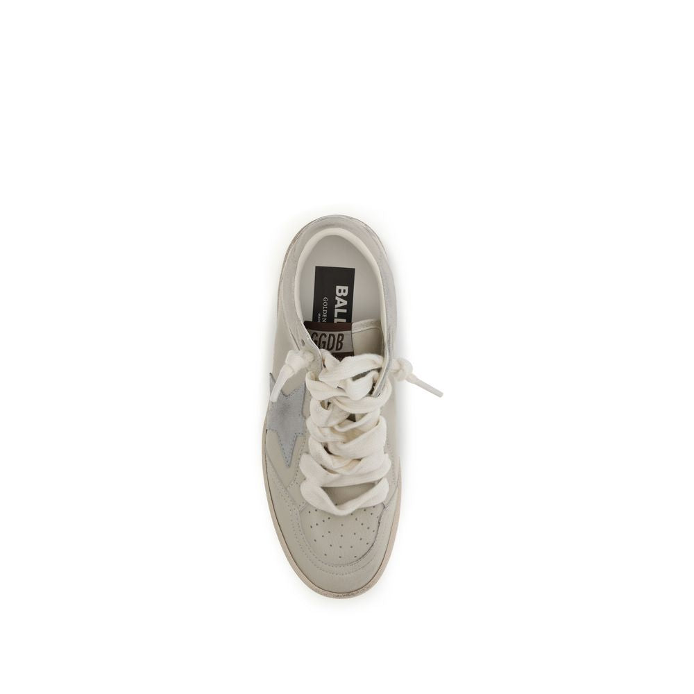 Golden Goose Beige Calf Leather Bos Taurus Low Top Women's Sneakers