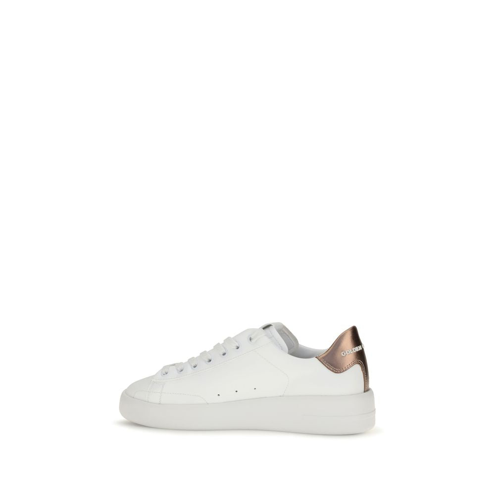Golden Goose White Calf Leather Bos Taurus Low Top Women's Sneakers
