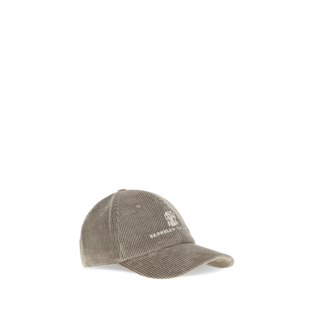 Brunello Cucinelli Beige Cotton Cap (Baseball Men's Hat)