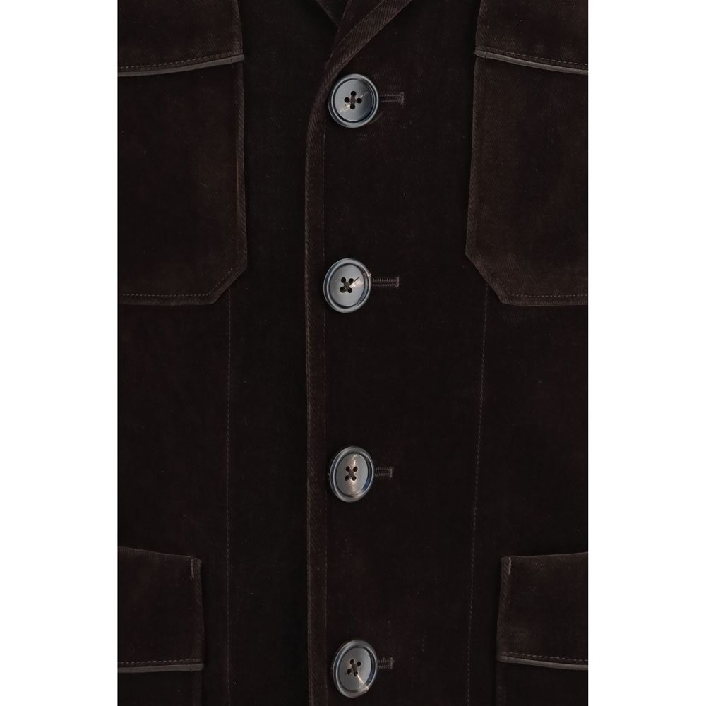 Tom Ford Brown Cotton Men's Blazer