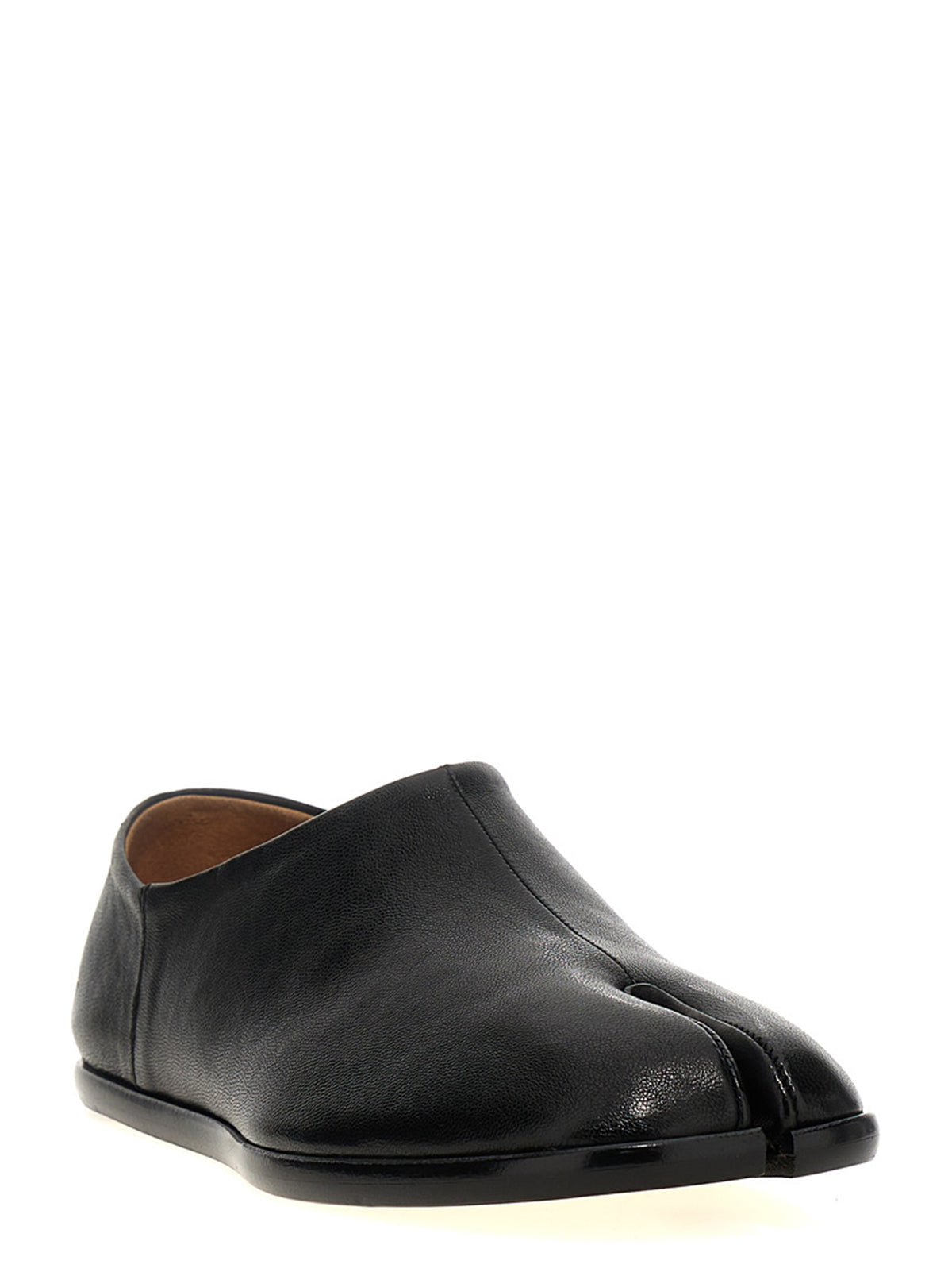 Maison Margiela Black Lamb Leather Ballet Women's Flats