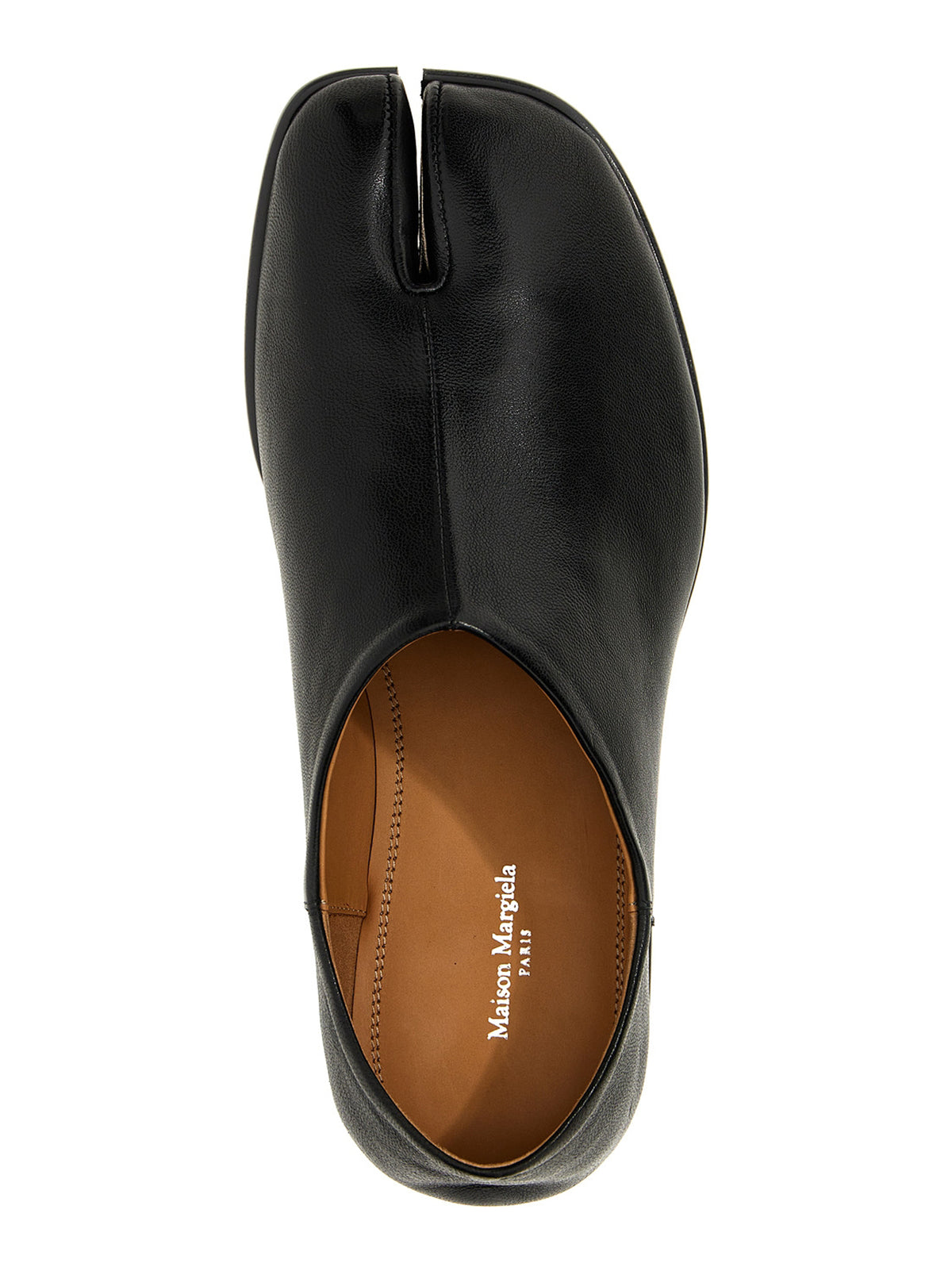 Maison Margiela Black Lamb Leather Ballet Women's Flats