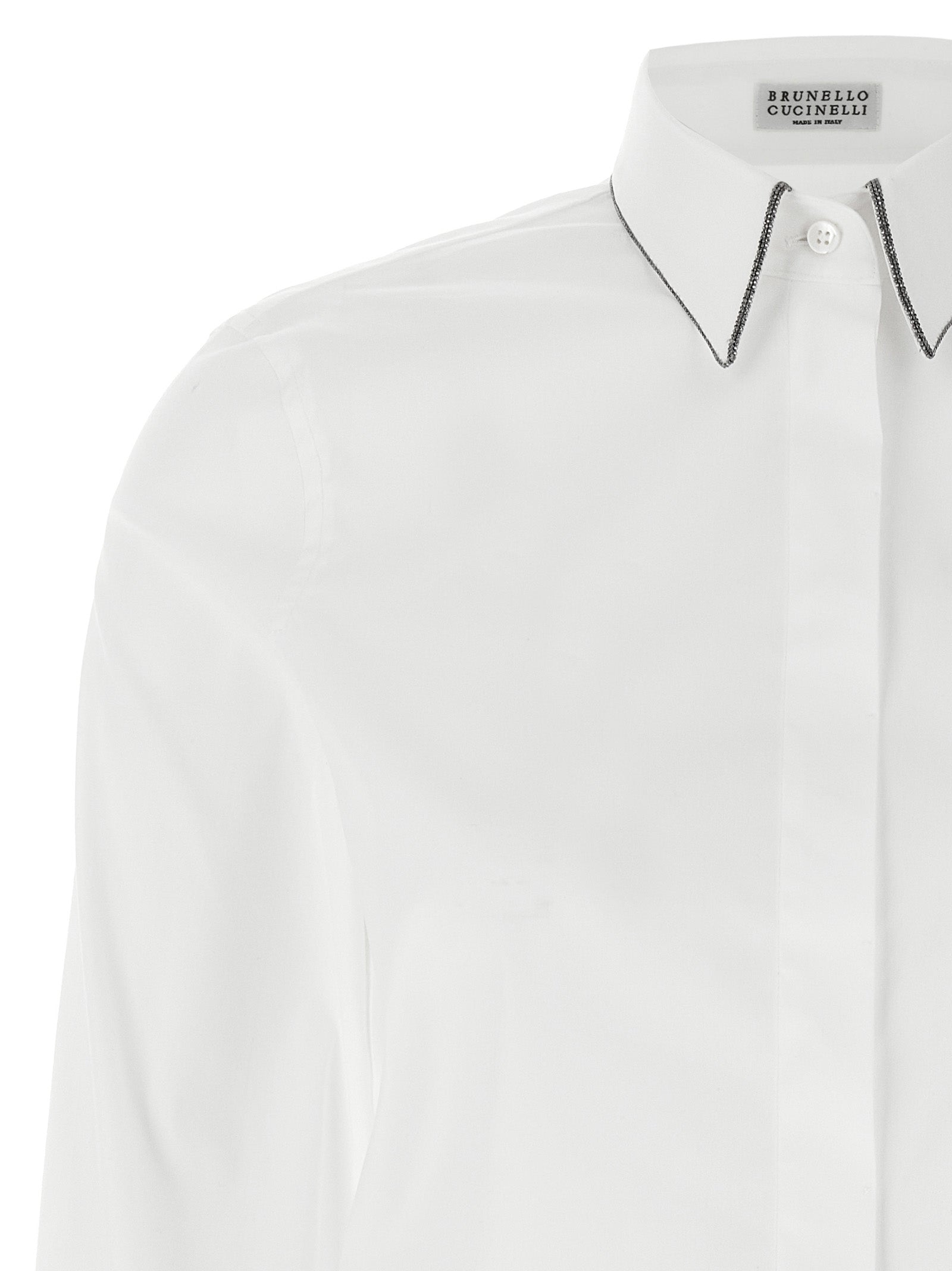 Brunello Cucinelli White Cotton Women's Blouse