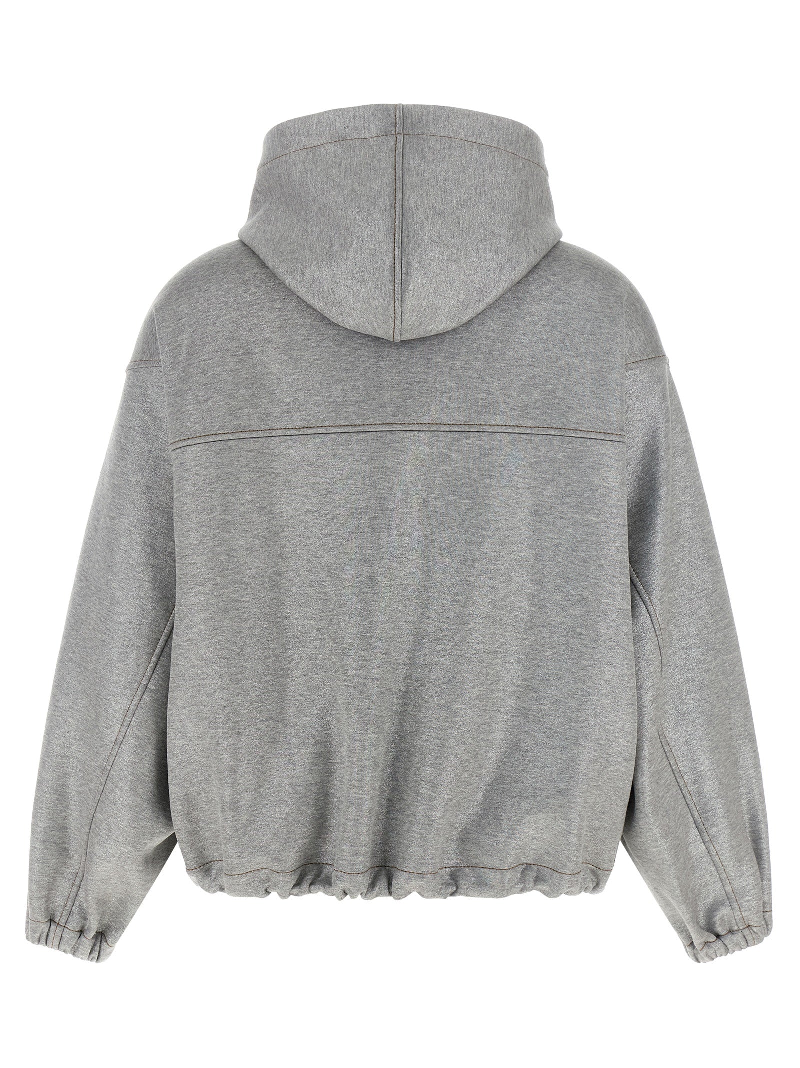 Brunello Cucinelli Silver Cotton Women's Bomber