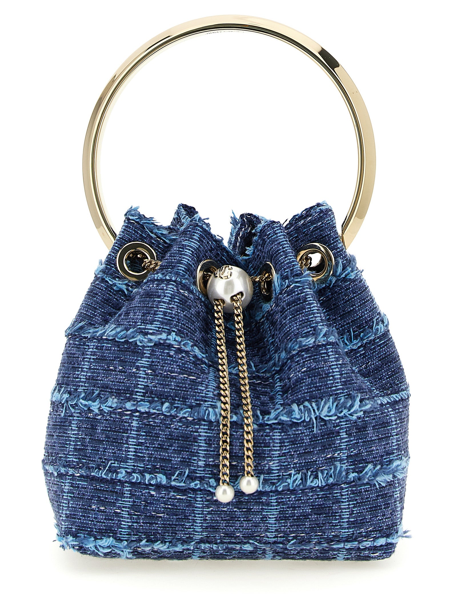 Jimmy Choo Blue Fabric Women's Handbag