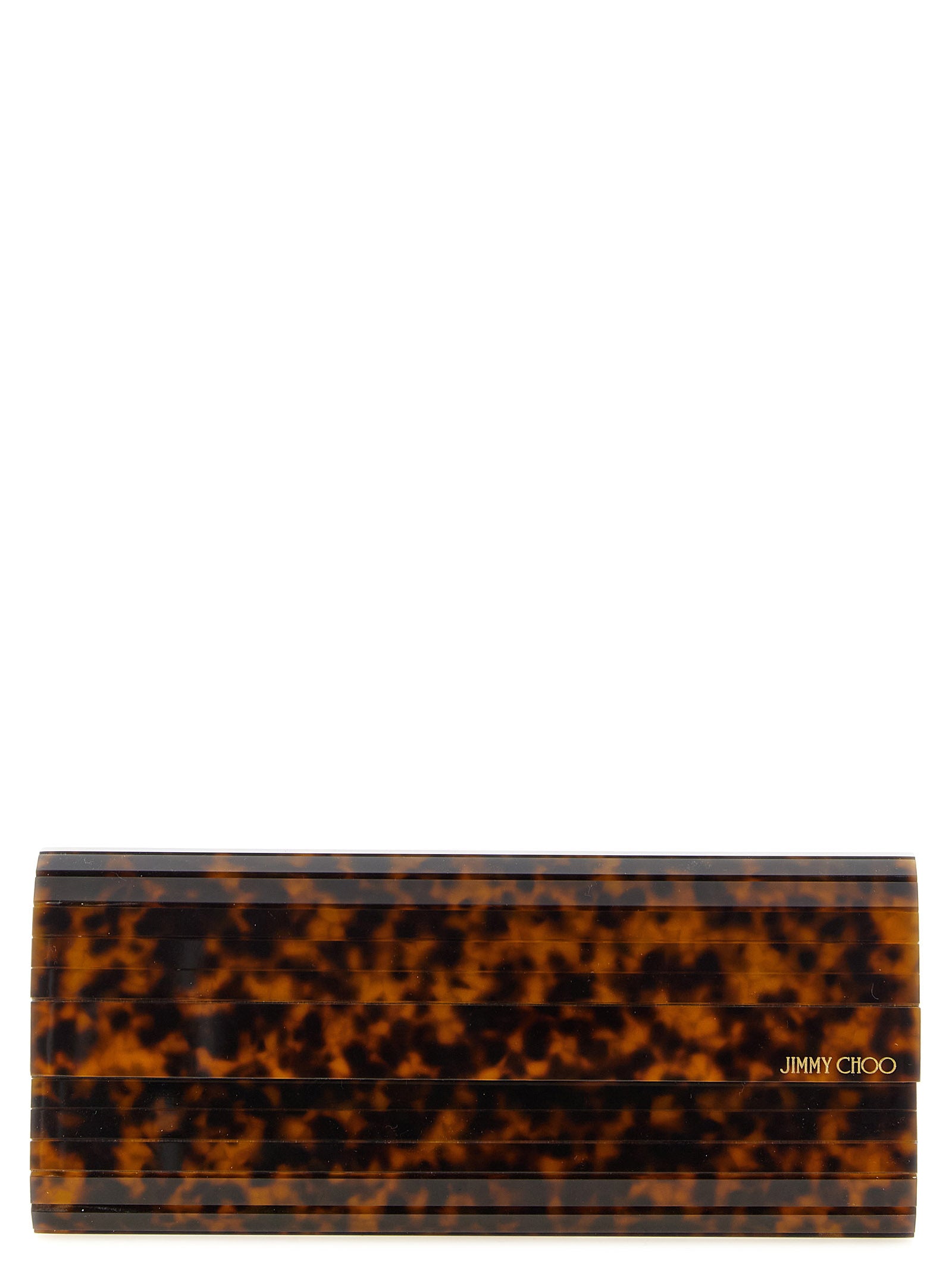 Jimmy Choo Beige Polyester Clutch Women's Bag