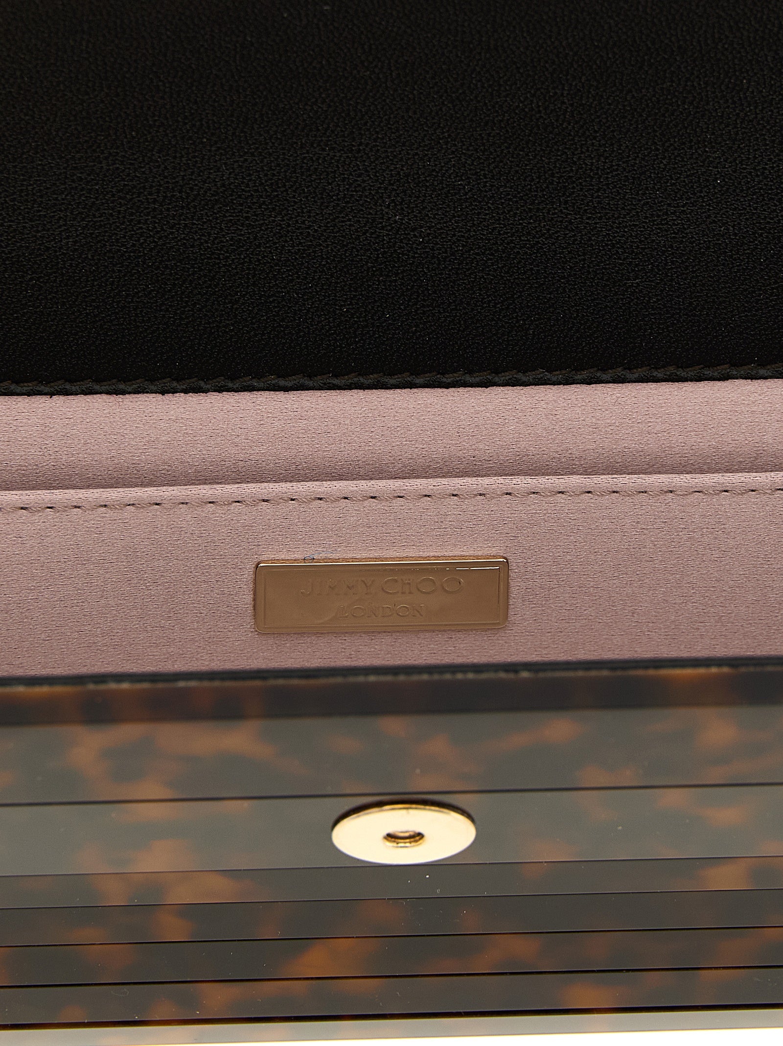 Jimmy Choo Beige Polyester Clutch Women's Bag