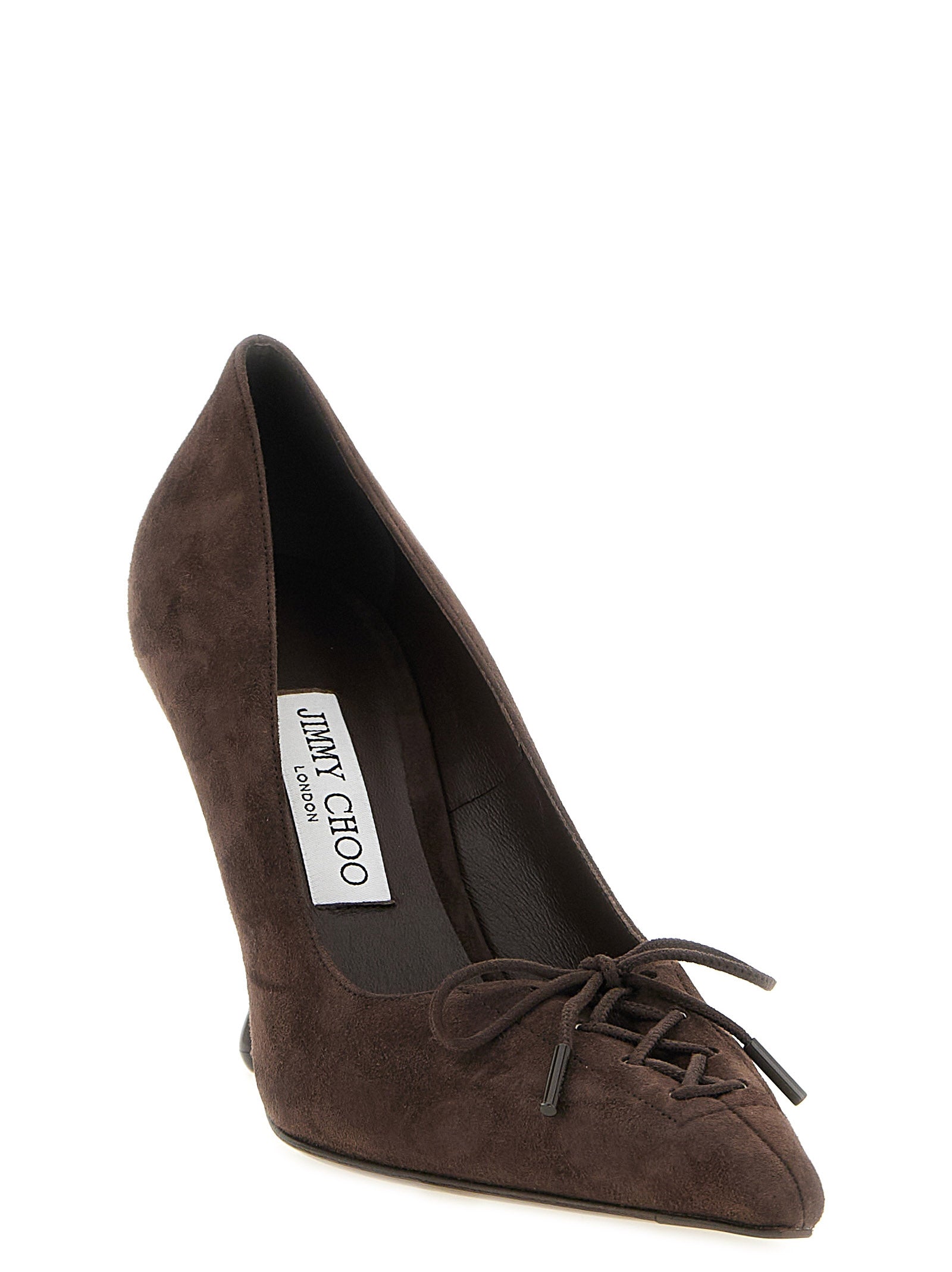 Jimmy Choo Brown Leather High Heel Women's Pumps