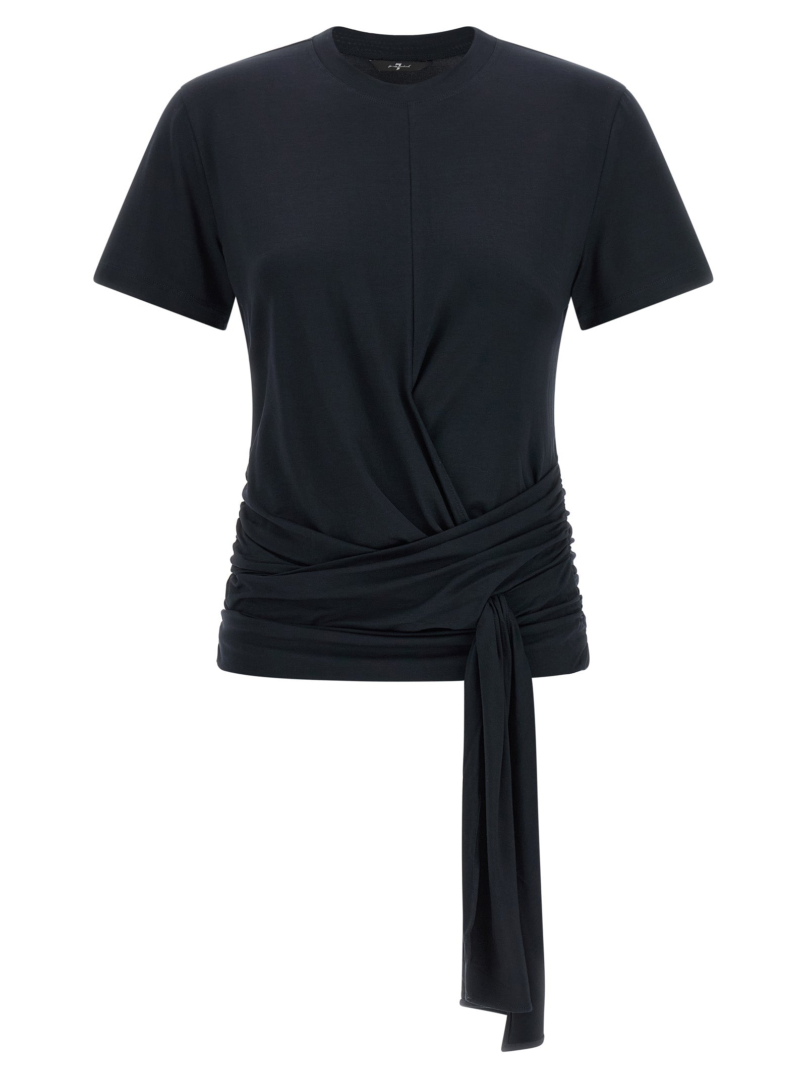 7 For All Mankind Blue Lyocell Women's T-Shirt