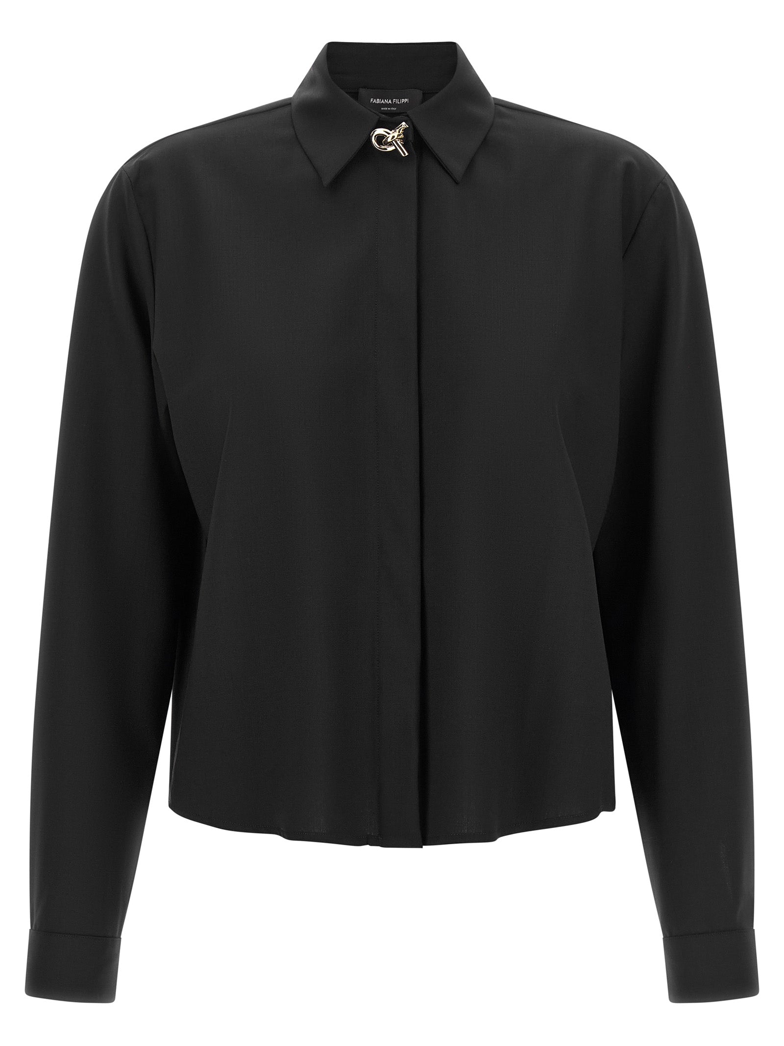 Fabiana Filippi Black Virgin Wool Women's Blouse