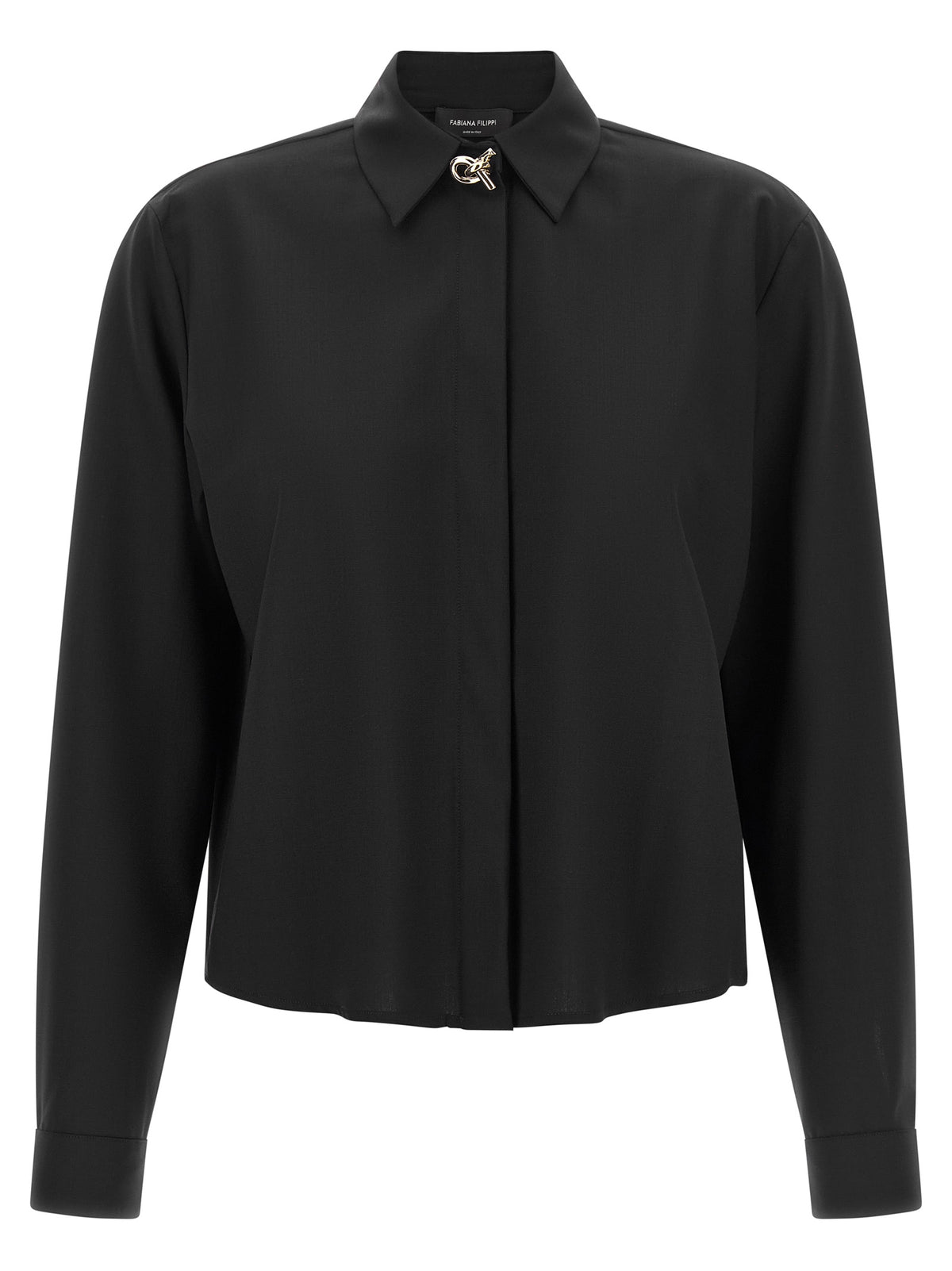 Fabiana Filippi Black Virgin Wool Women's Blouse