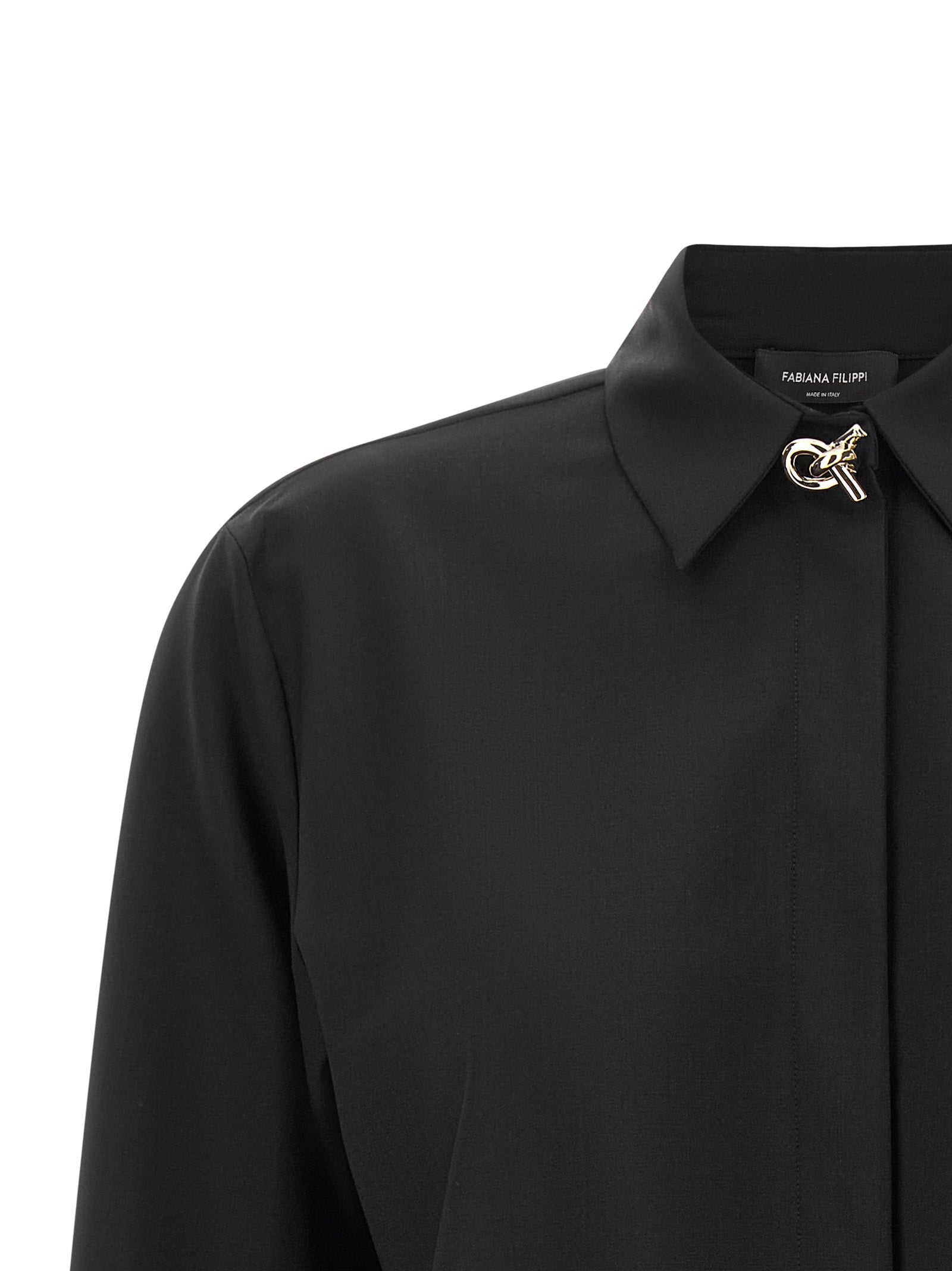 Fabiana Filippi Black Virgin Wool Women's Blouse
