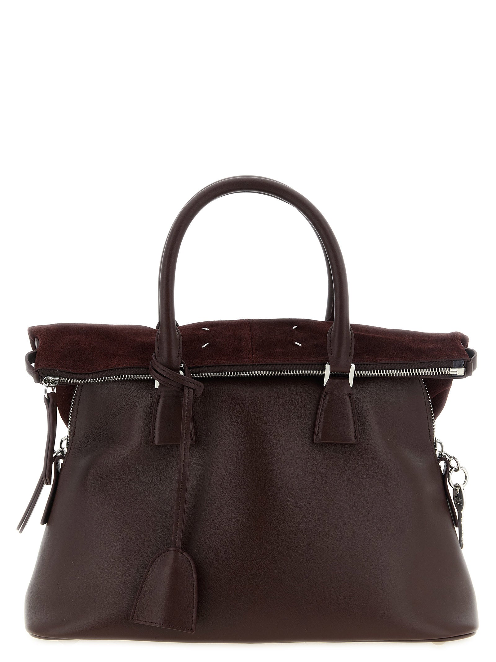 Maison Margiela Bordeaux Calfskin Shoulder Women's Bag
