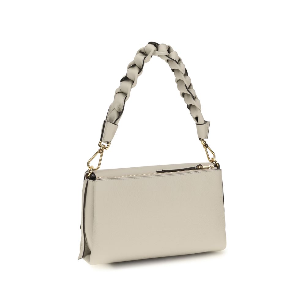 Coccinelle Beige Calf Leather Bos Taurus Shoulder Women's Bag