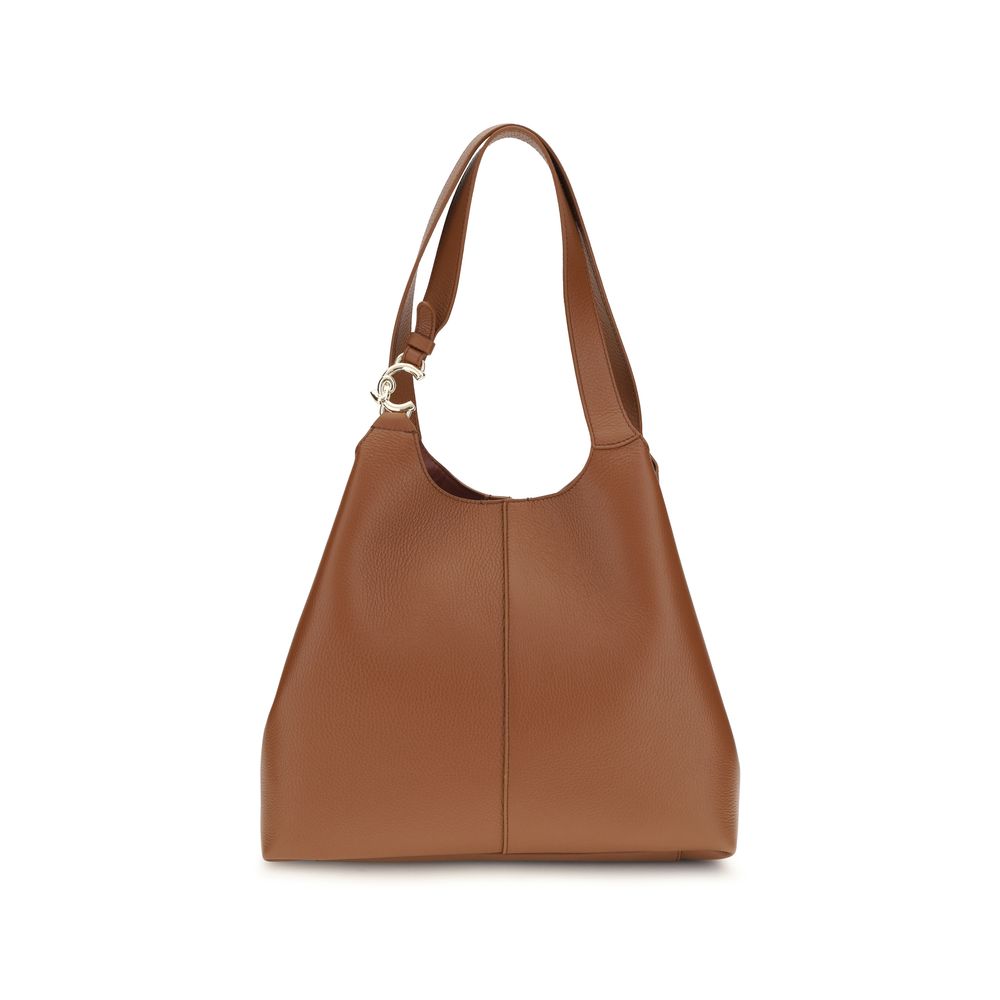 Coccinelle Brown Calf Leather Bos Taurus Shoulder Women's Bag