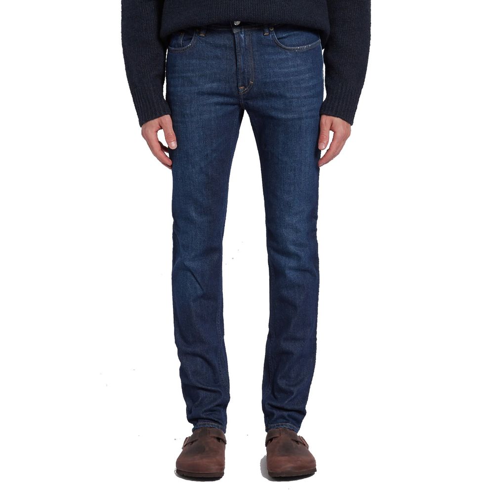 Acne Studios Blue Cotton Slim Fit Men's Jeans