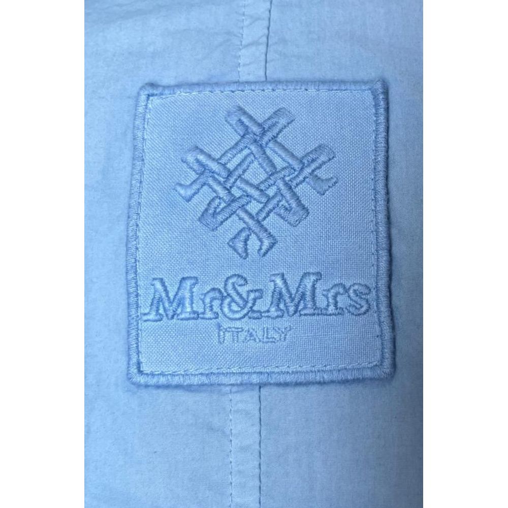 Mr&Mrs Italy Light Blue Cotton Women Women's Shirt