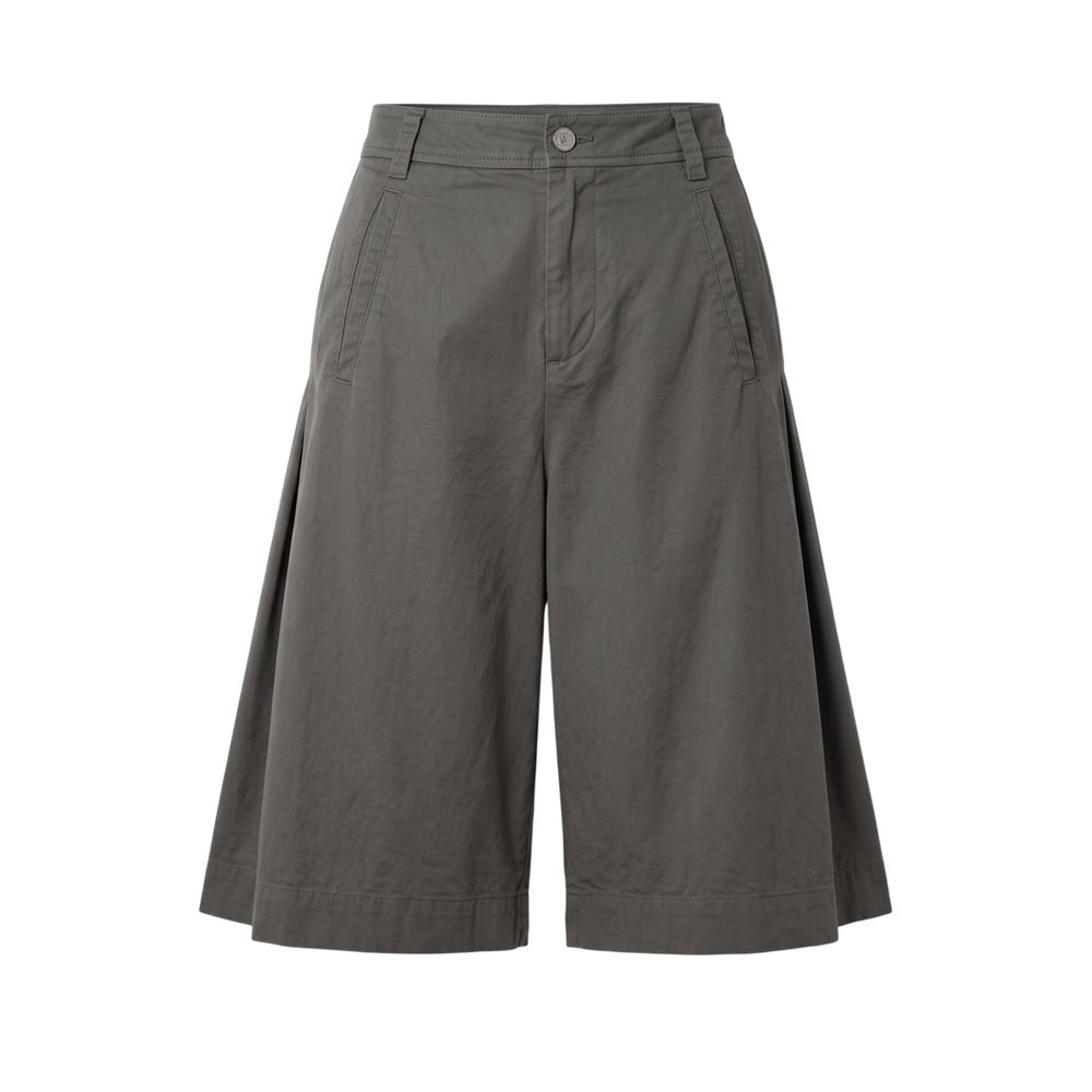 Mr&Mrs Italy Grey Cotton Women Women's Shorts