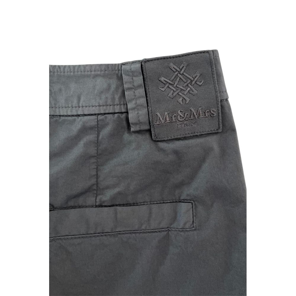 Mr&Mrs Italy Grey Cotton Women Women's Shorts