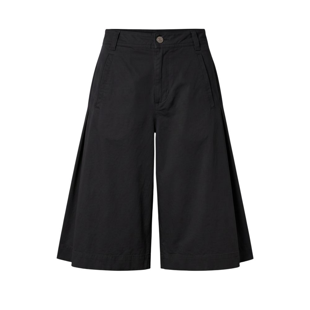 Mr&Mrs Italy Black Cotton Women Women's Shorts