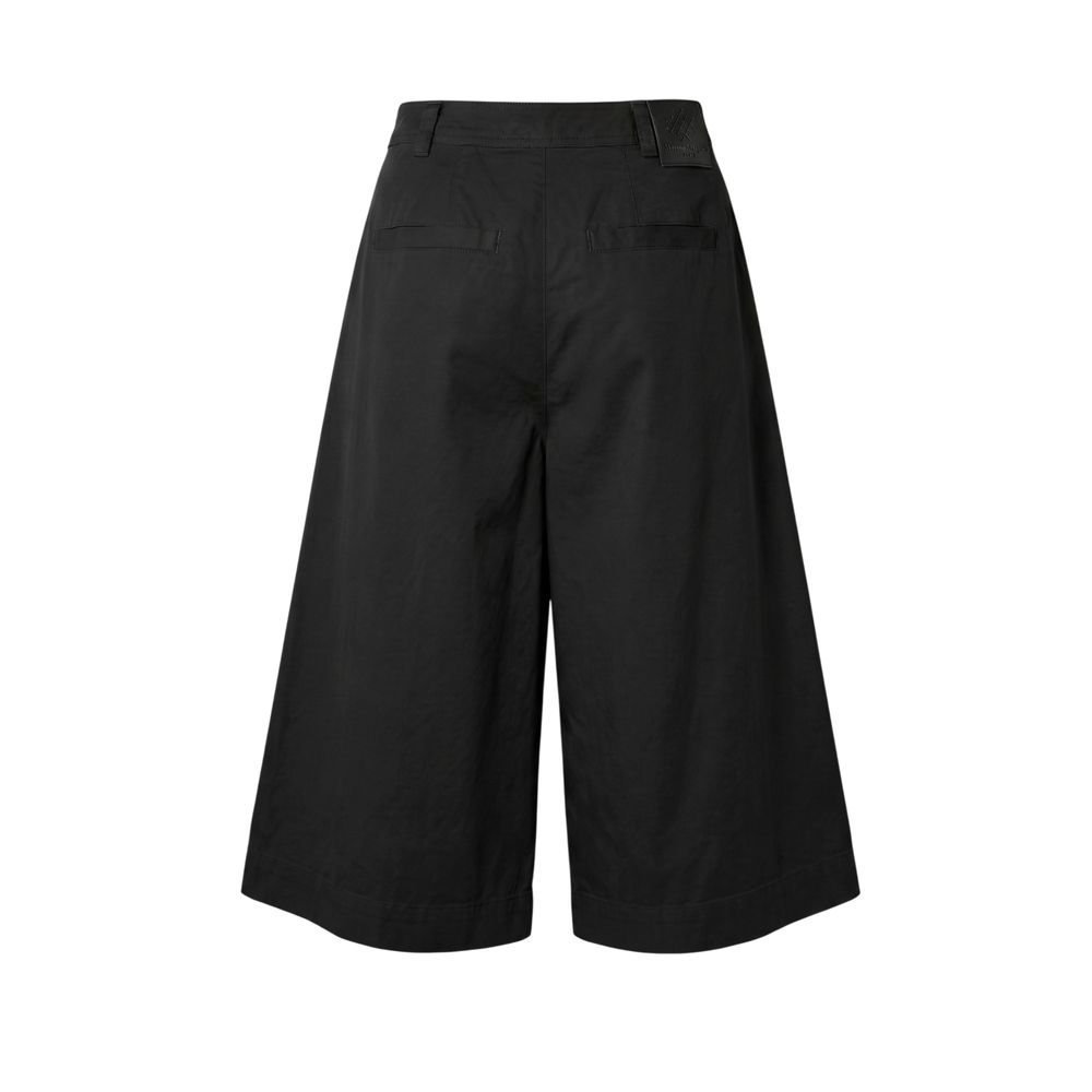 Mr&Mrs Italy Black Cotton Women Women's Shorts