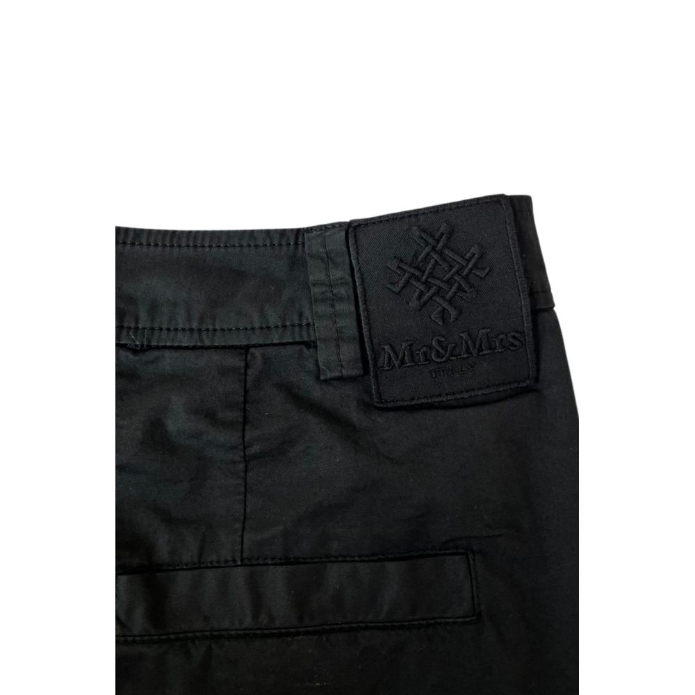 Mr&Mrs Italy Black Cotton Women Women's Shorts