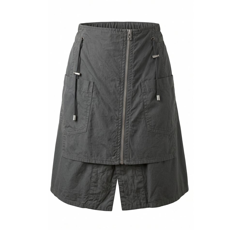 Mr&Mrs Italy Grey Cotton Women Women's Skirt